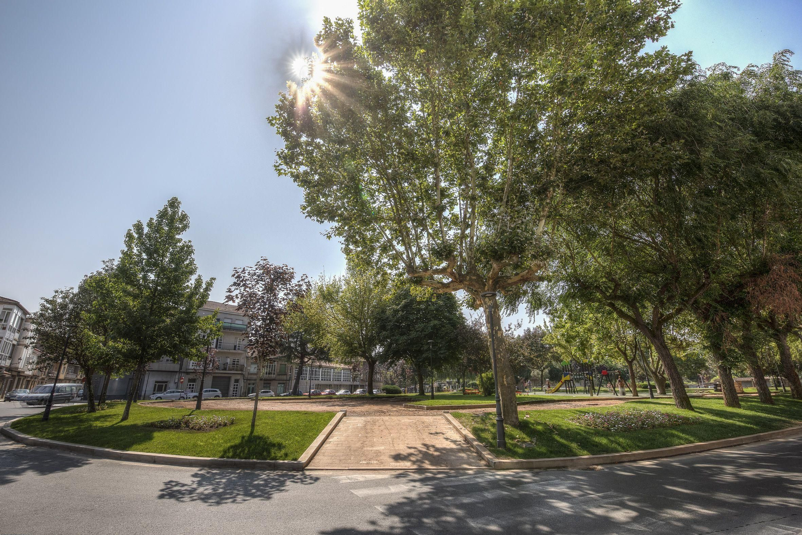 Imagen de archivo de la Alameda de Verín. (Foto: C.C.).