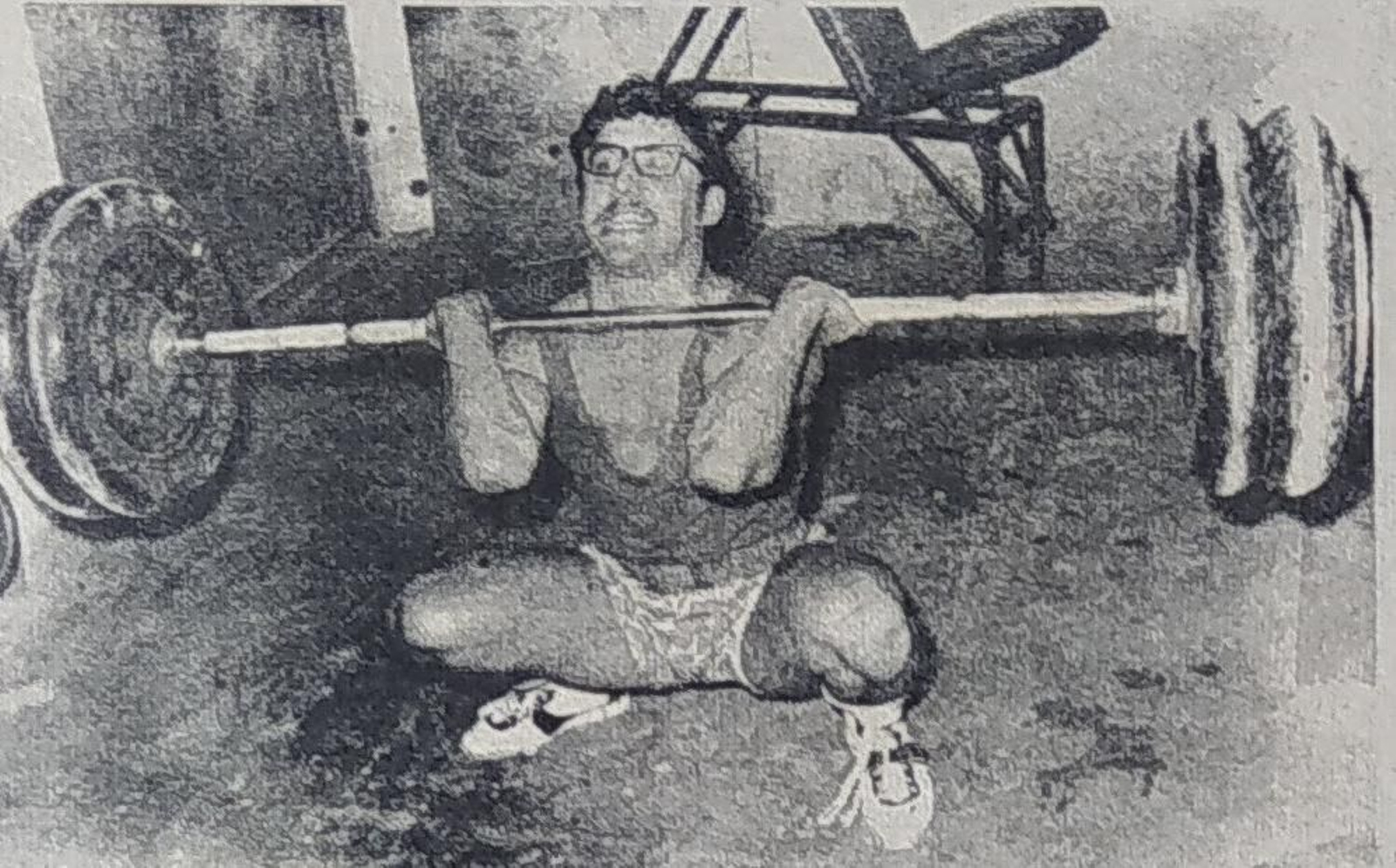 Un levantador, durante los entrenamientos.