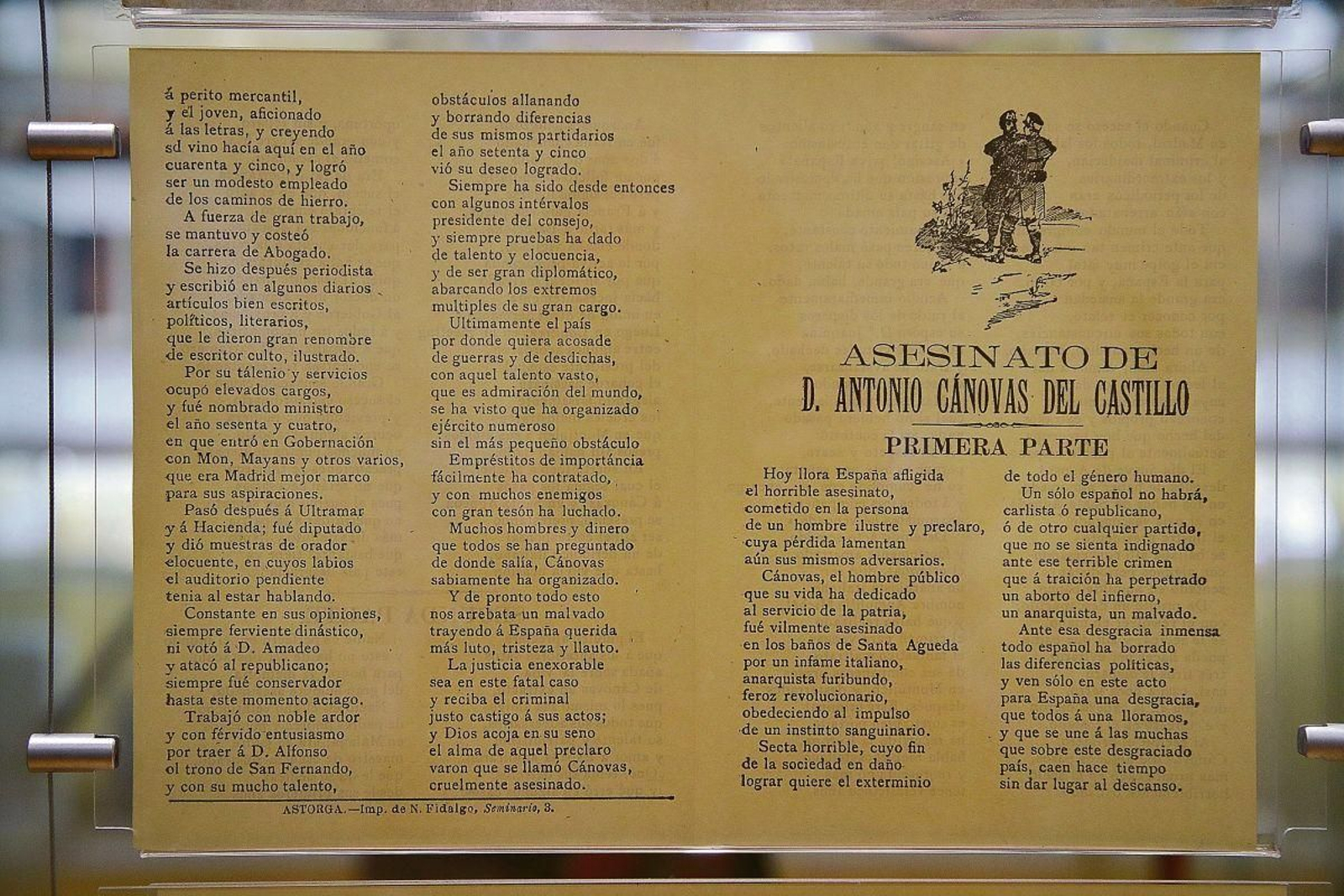 Contando un acontecimiento histórico.