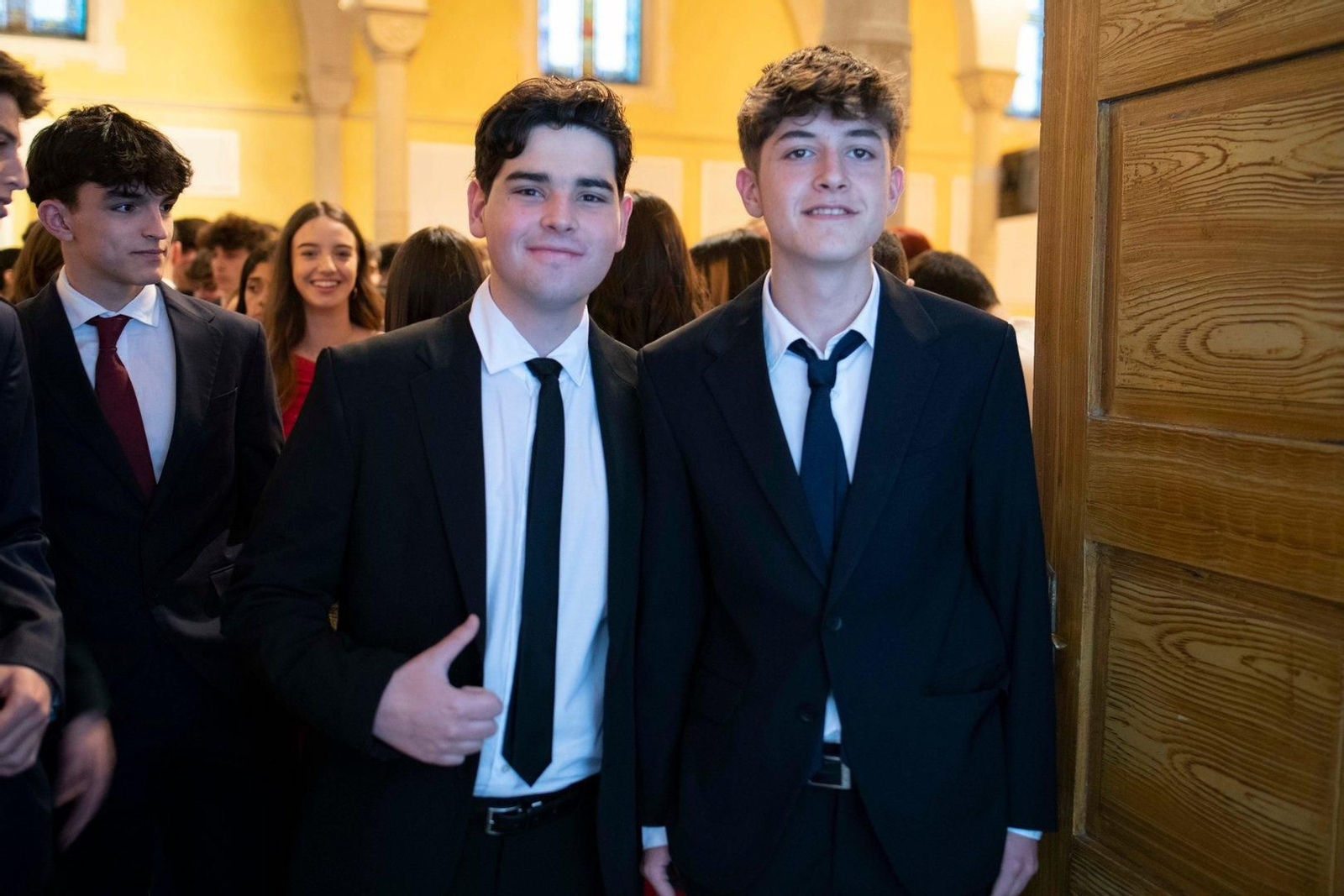 Juan y Andrés en su graduación.