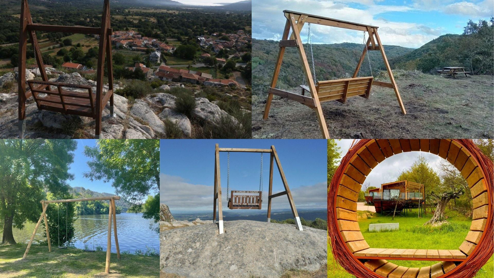 Los 15 columpios con las mejores vistas en Ourense y Galicia.