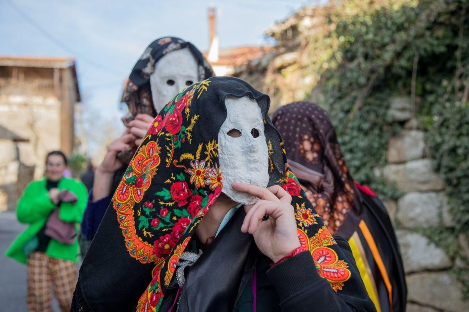 Farrumecos, protagonistas do Entroido en Xunqueira de Ambía.