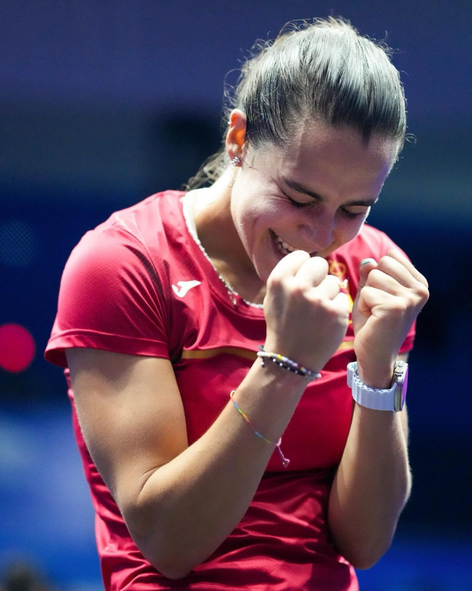 La viguesa Marta Domínguez representando a la selección española.