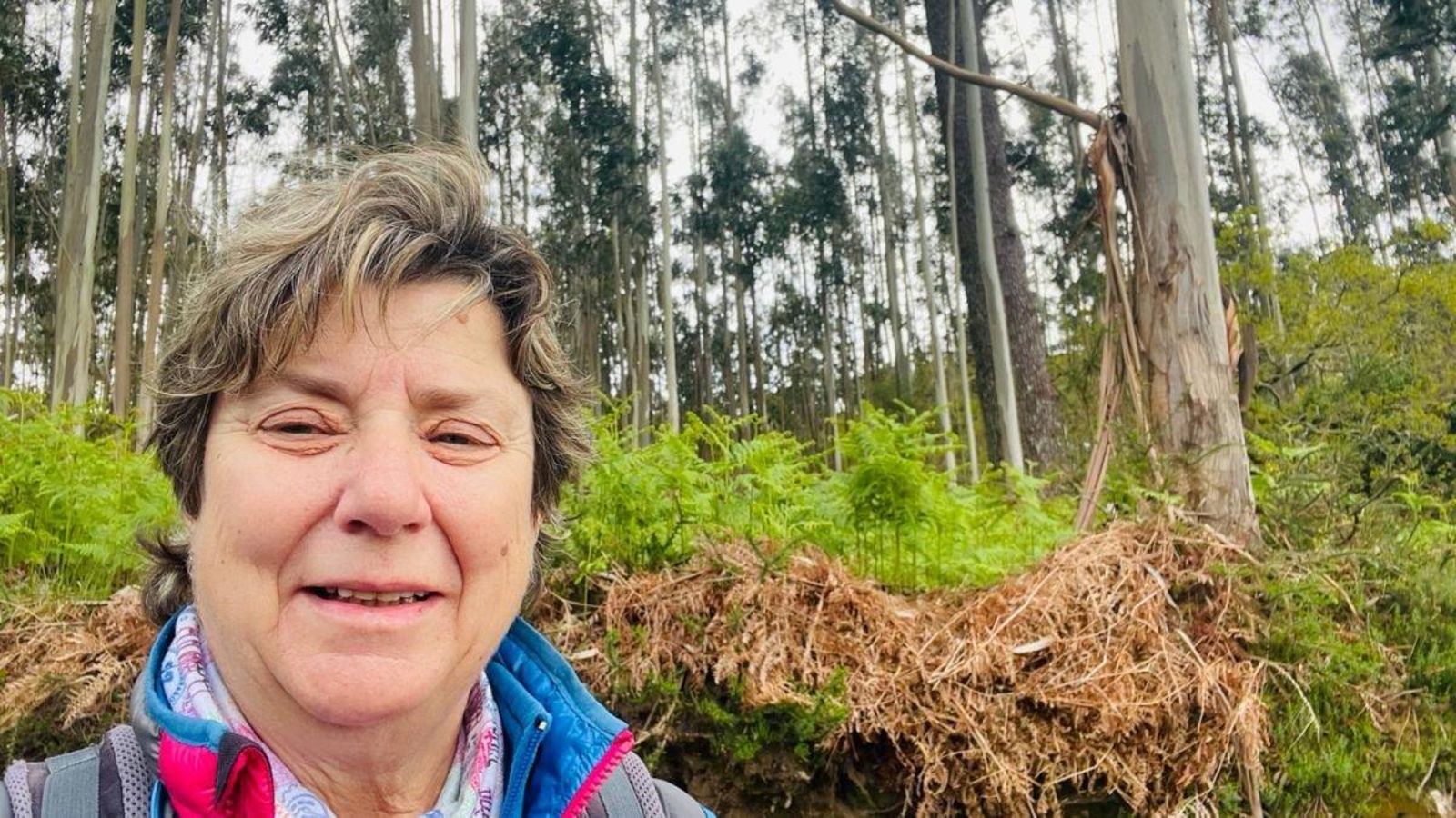 Mapi Ybarra, peregrina de Madrid.