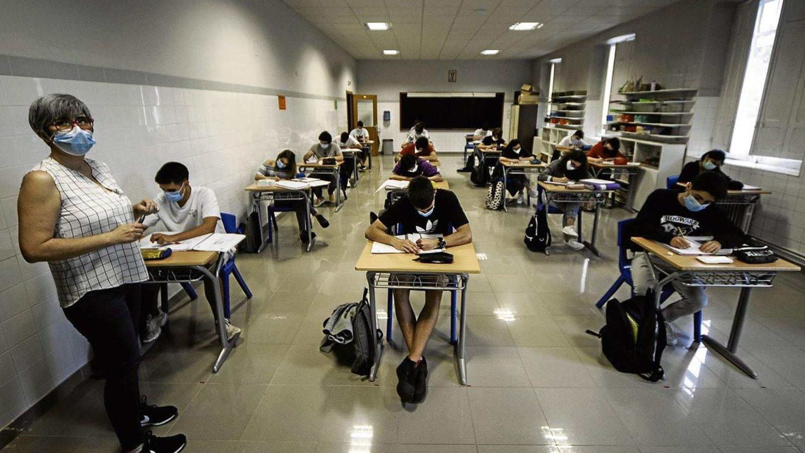 Los alumnos recuperaron en la fase 2 la actividad presencial.