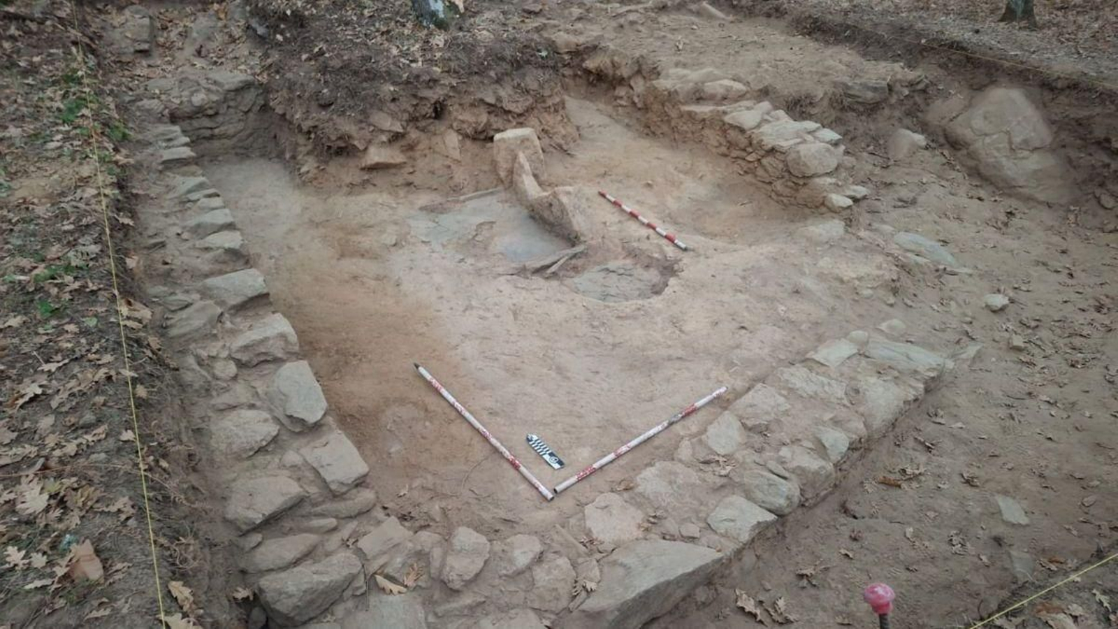 Excavación hecha hasta el momento en Mouruás.