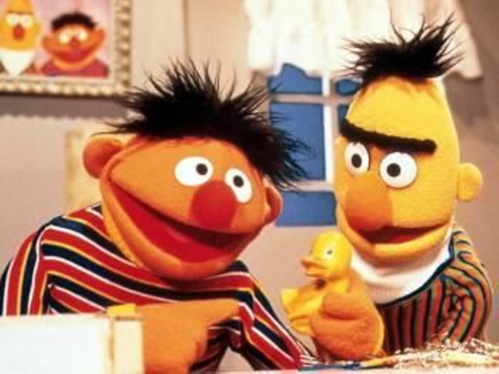 Las famosas marionetas de Barrio Sésamo, Epi y Blas.