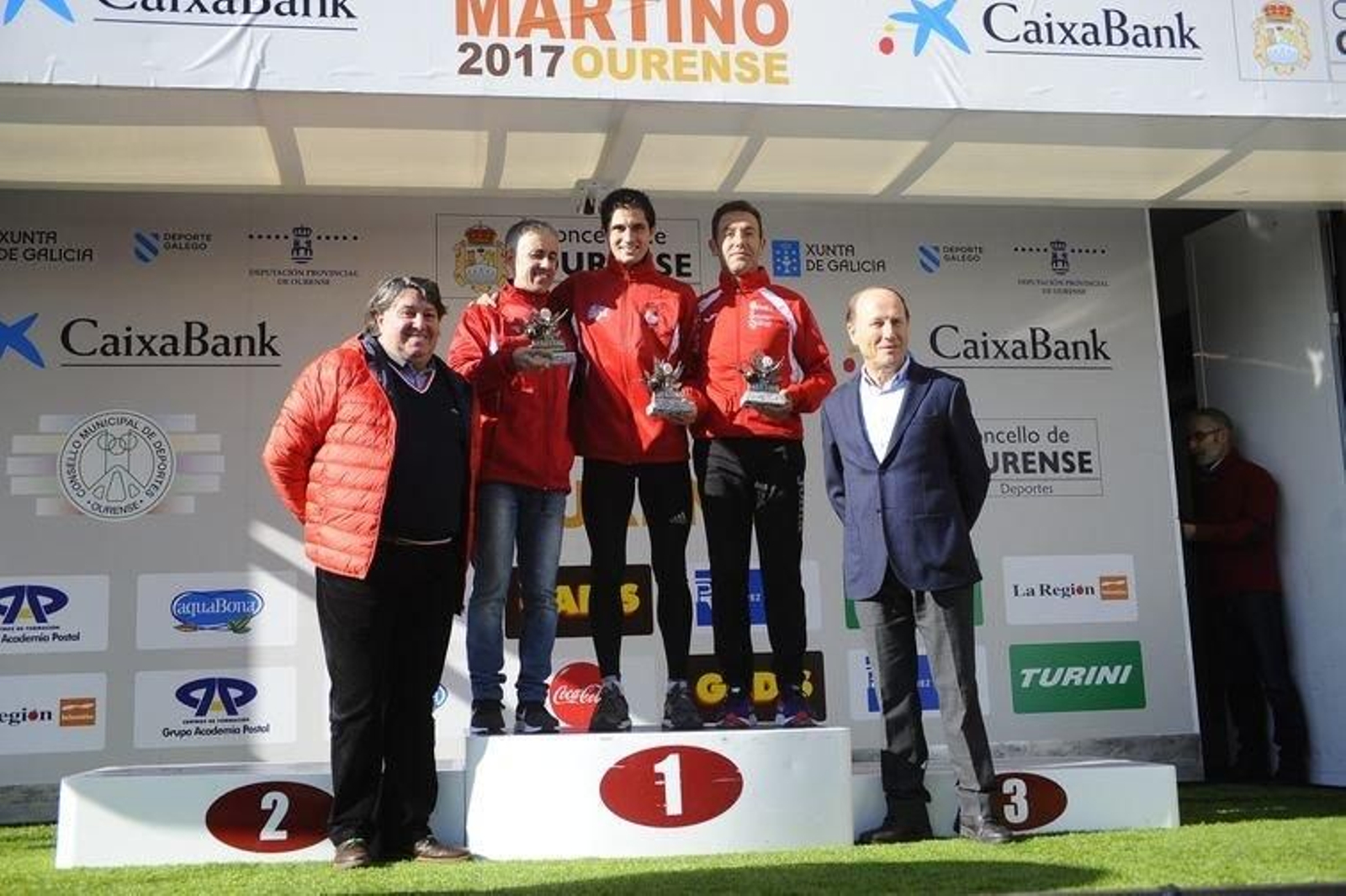 PRIMEIROS OURENSANOS/ Rubén Diz, Alejandro Fernández y José Manuel Fernández.