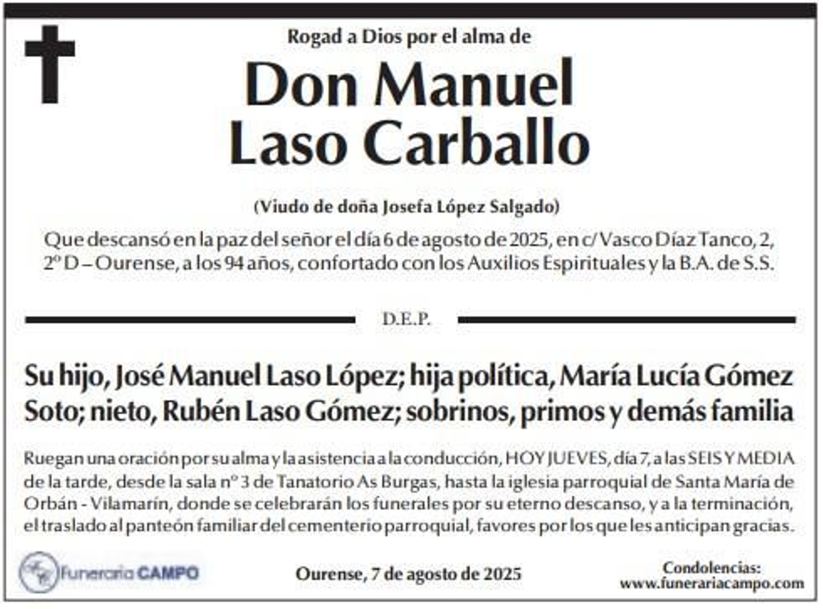 Las despedidas de hoy / La Región