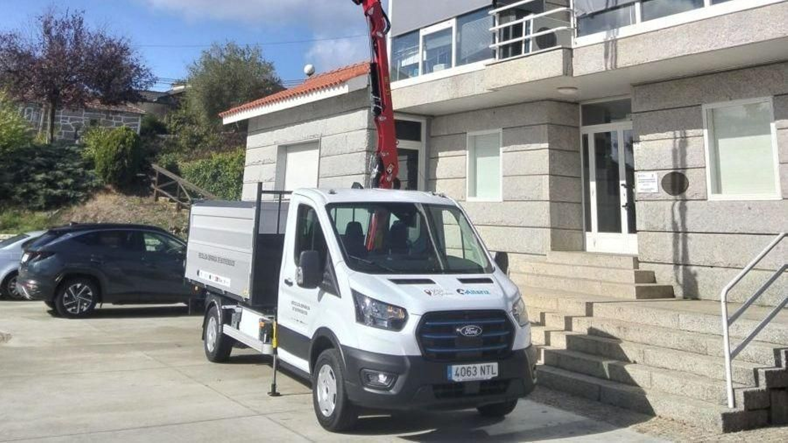 Vehículo para la recogida de biorresíduos en Vilar de Santos.