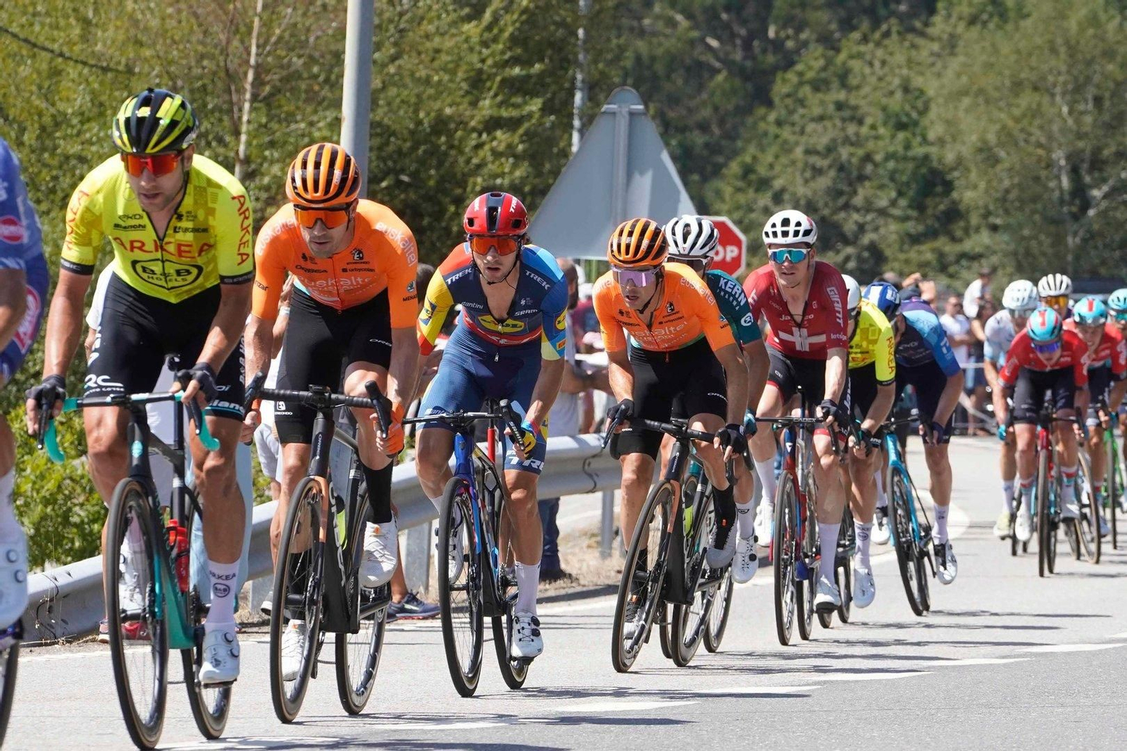 Participantes en la décima etapa de La Vuelta a España.