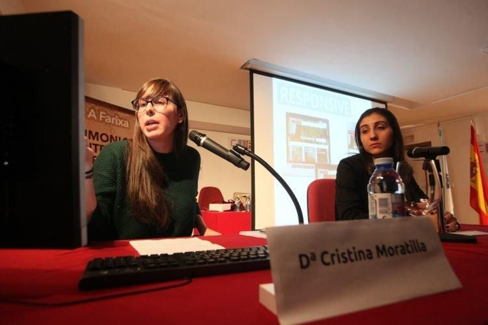 Cristina Moratilla, responsable de Social Media Planner de Redegal, durante a súa intervención. (JOSÉ PAZ)