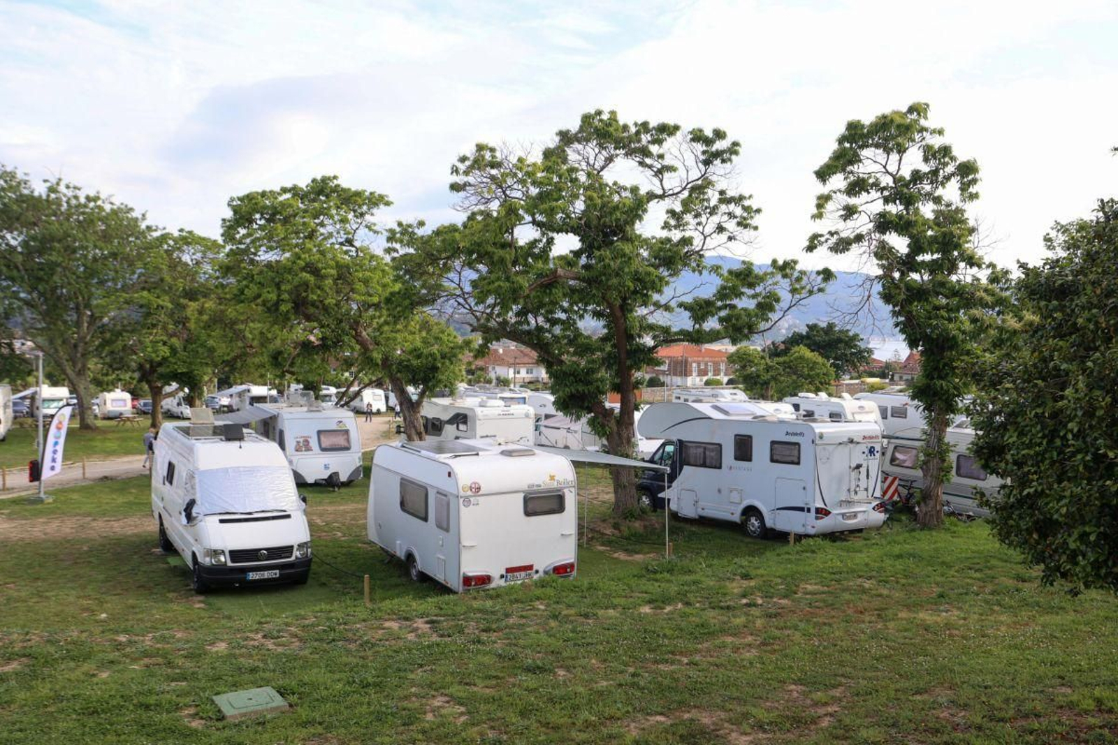 El estacionamiento de autocaravanas logró un lleno de su capacidad durante este puente.