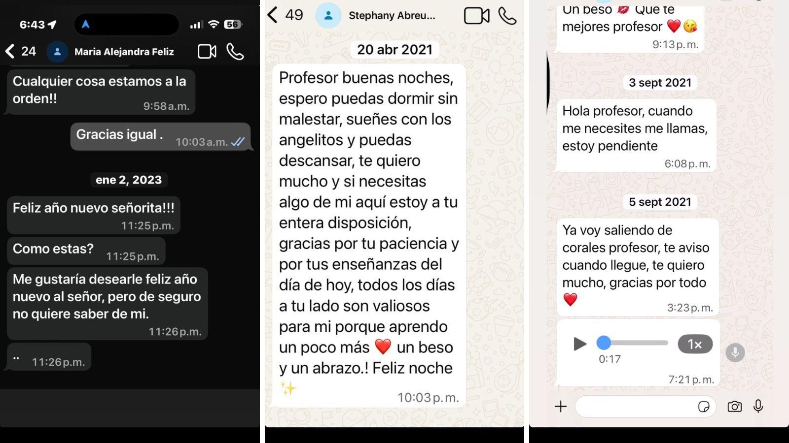 Mensajes de whatsapp compartidos por Julio Iglesias
