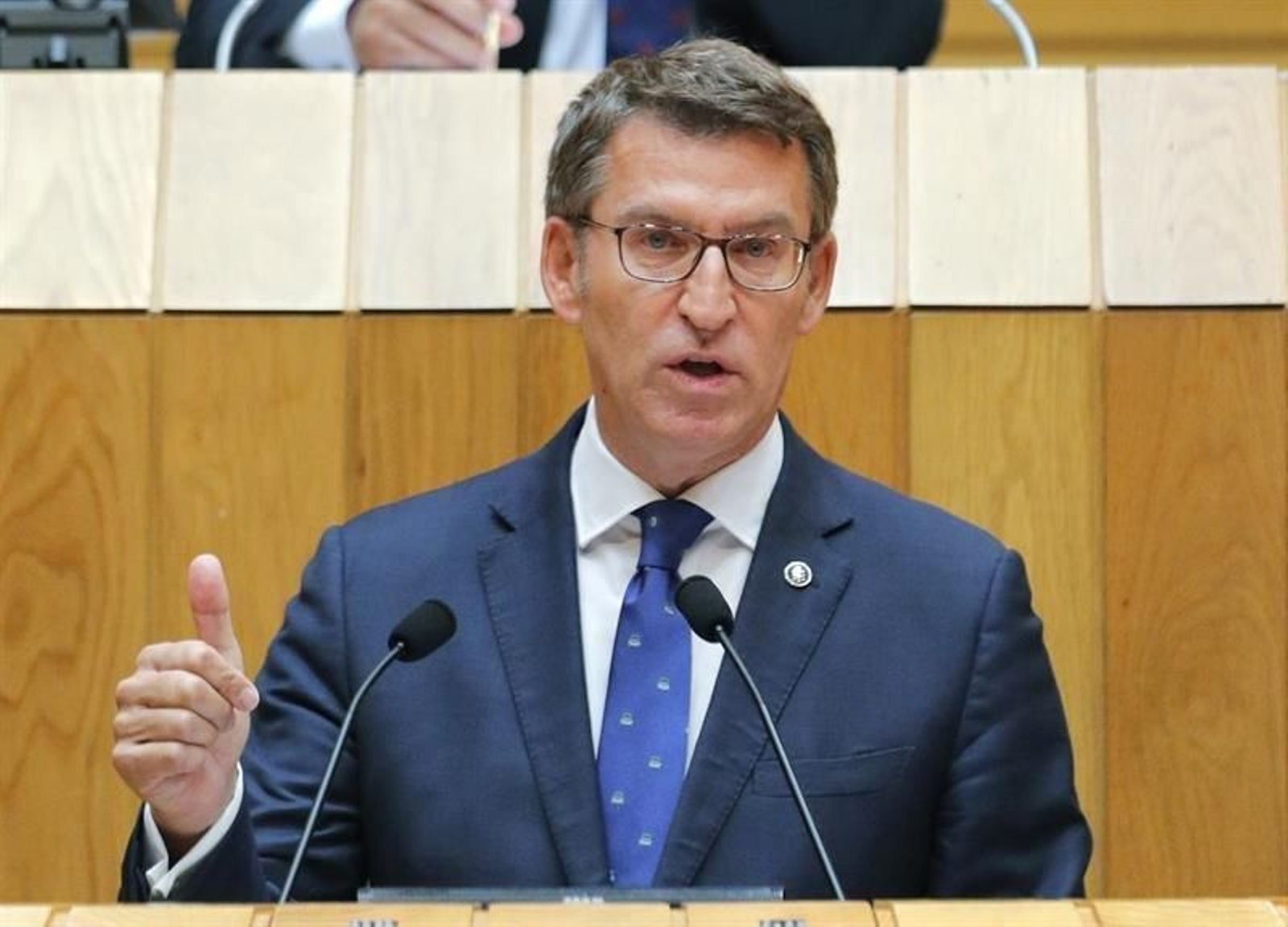 El presidente de la Xunta, Alberto Núñez Feijóo