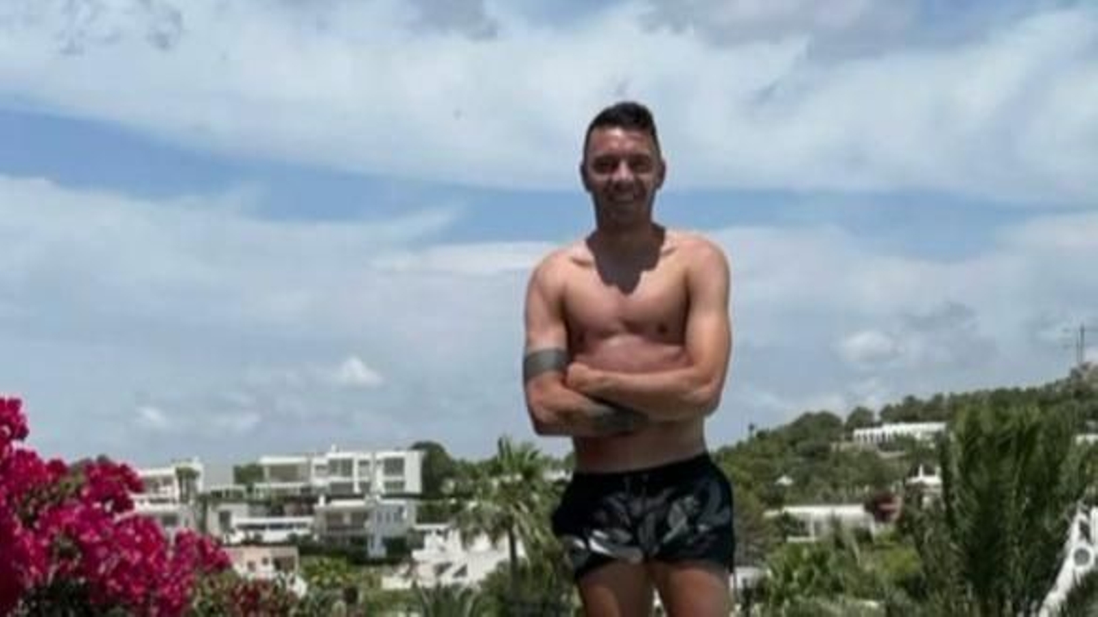 Aspas, este domingo, de vacaciones en Ibiza. // @i.aspas10