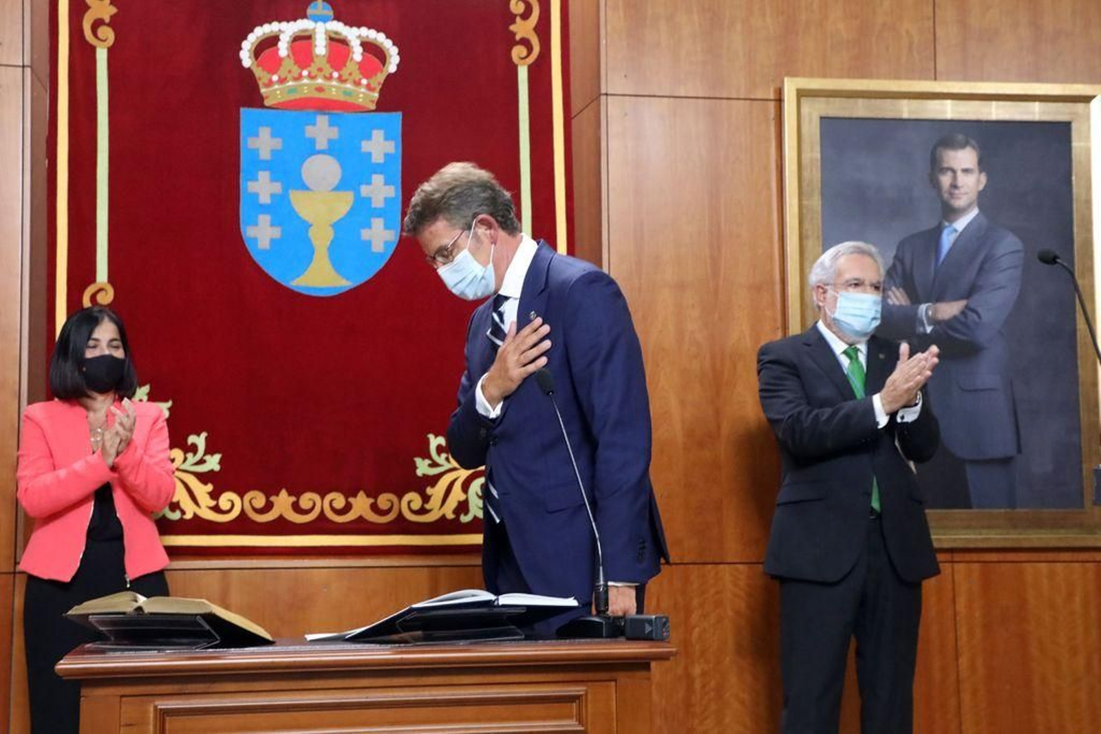 Alberto Núñez Feijóo toma
posesión como presidente de la Xunta