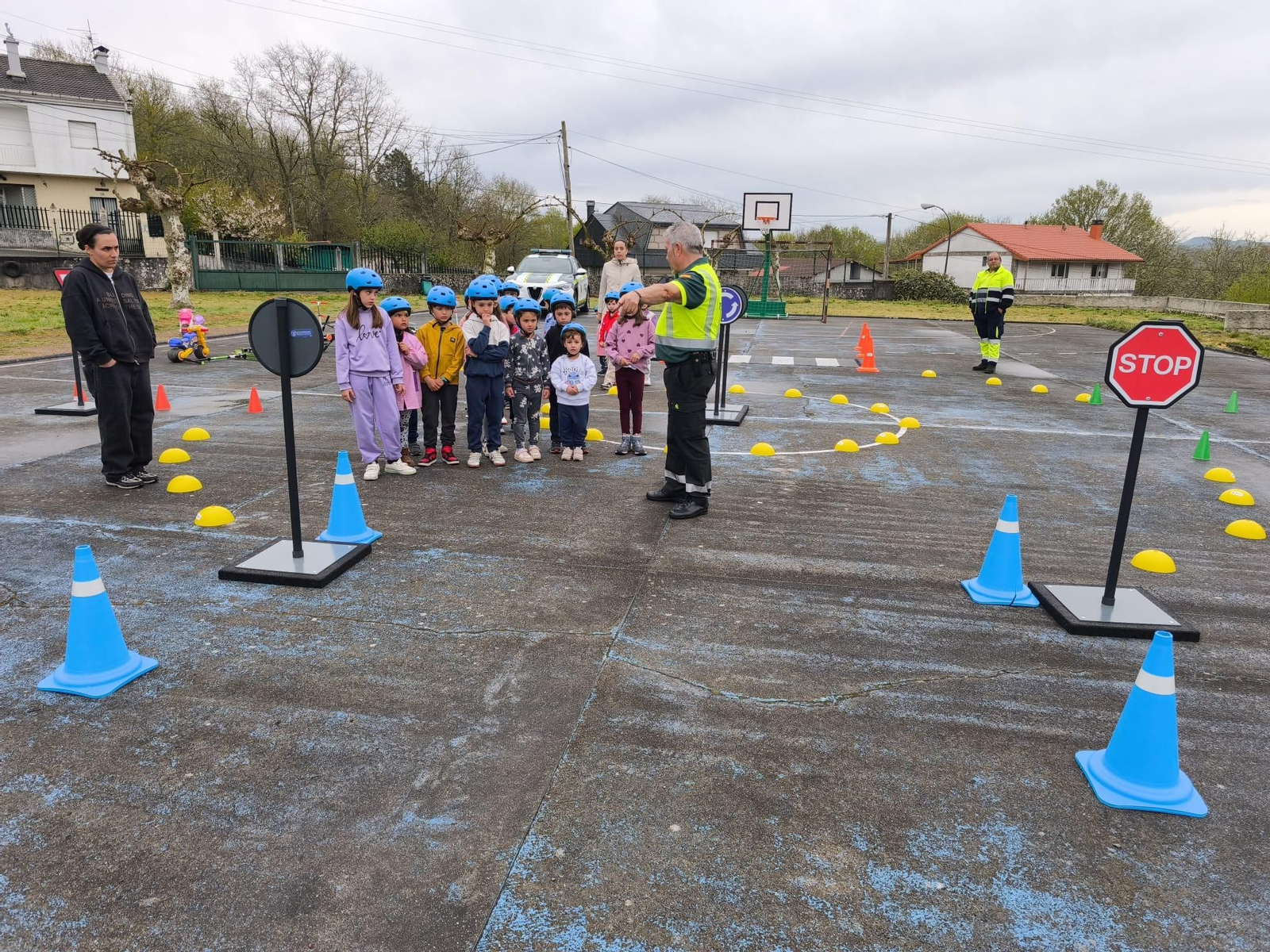 Actividade de educación viaria en Baños de Molgas