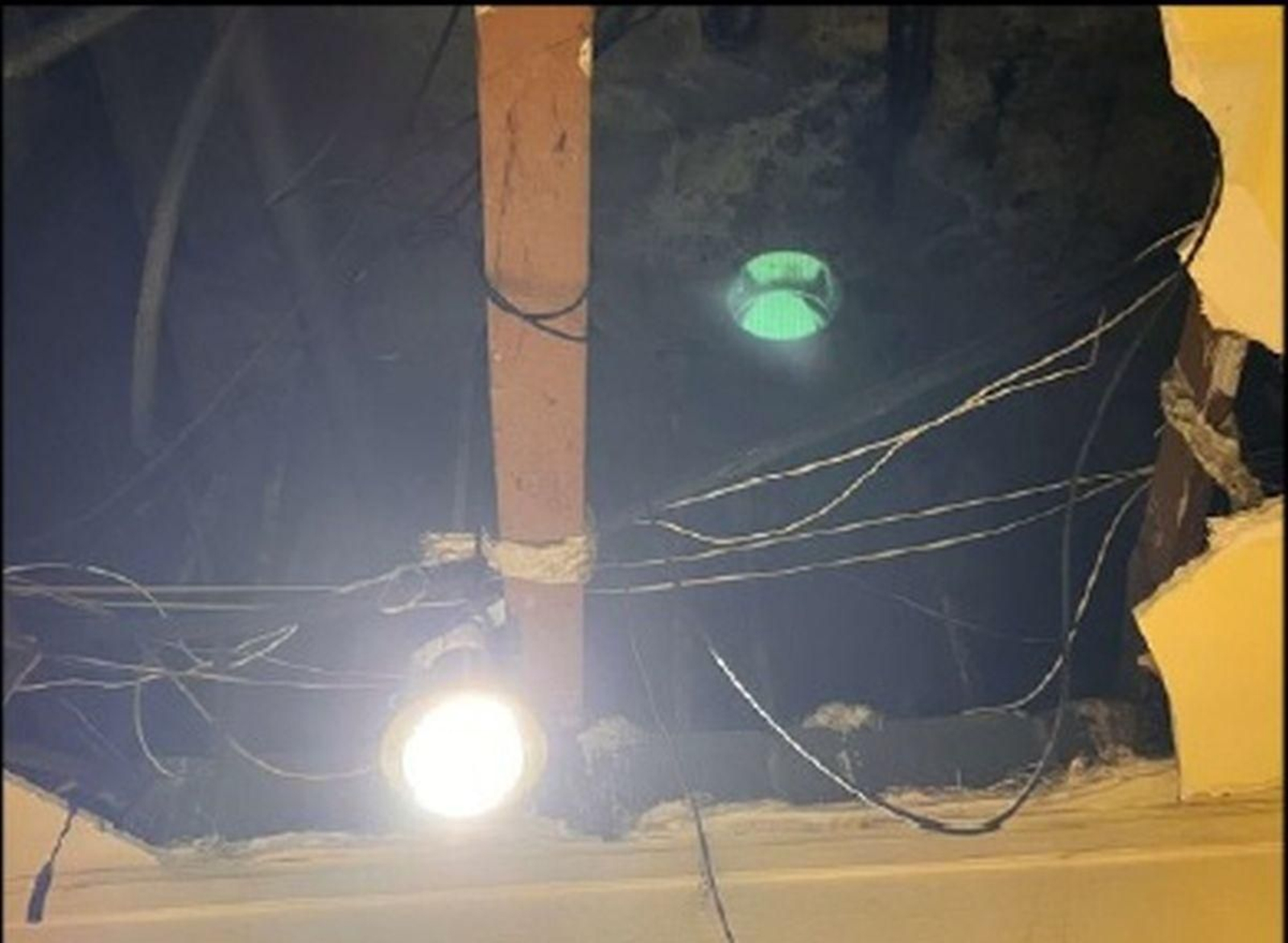 Condición en la que se encontraba el cableado.