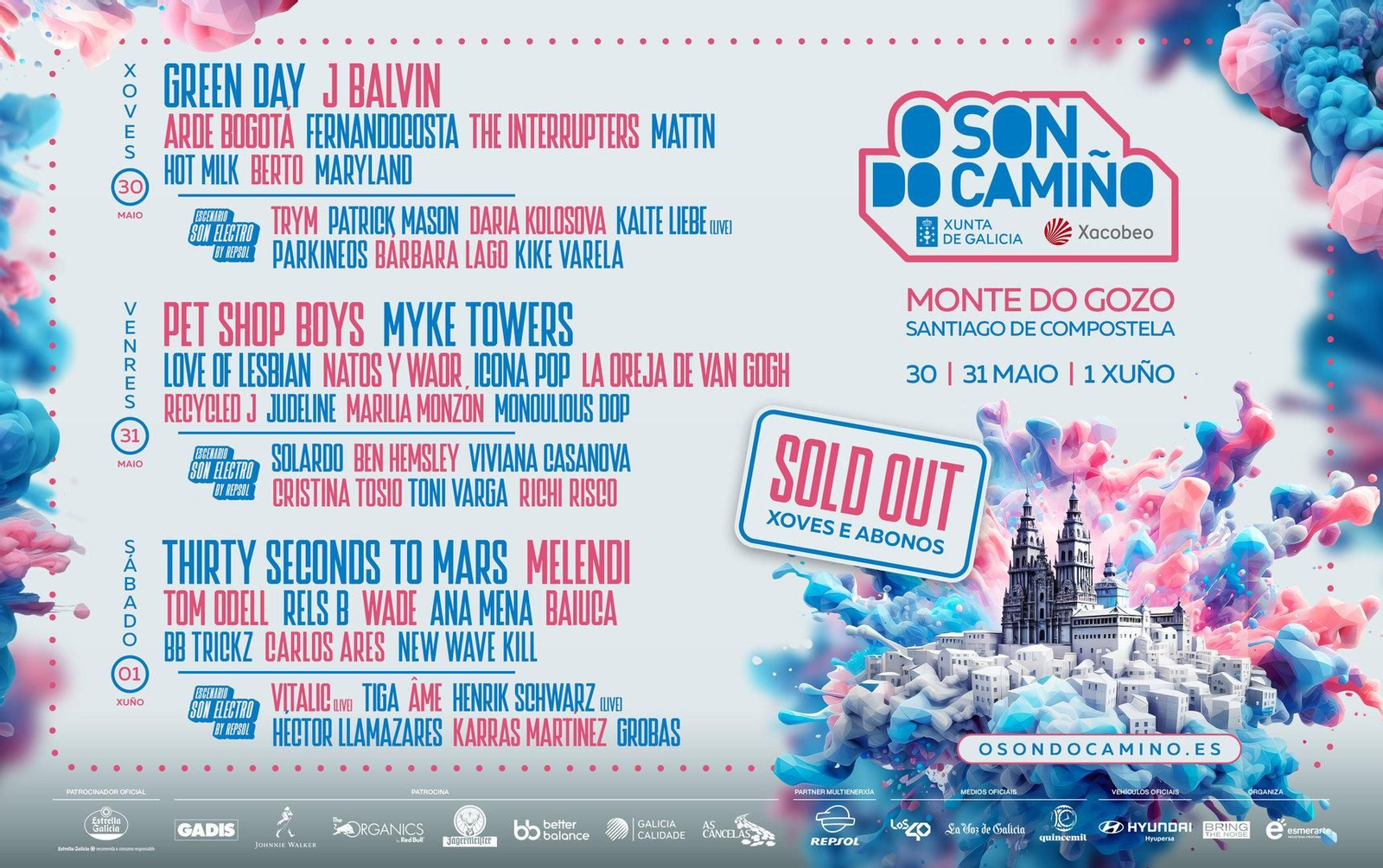 Cartel oficial de O Son do Camiño 2024.