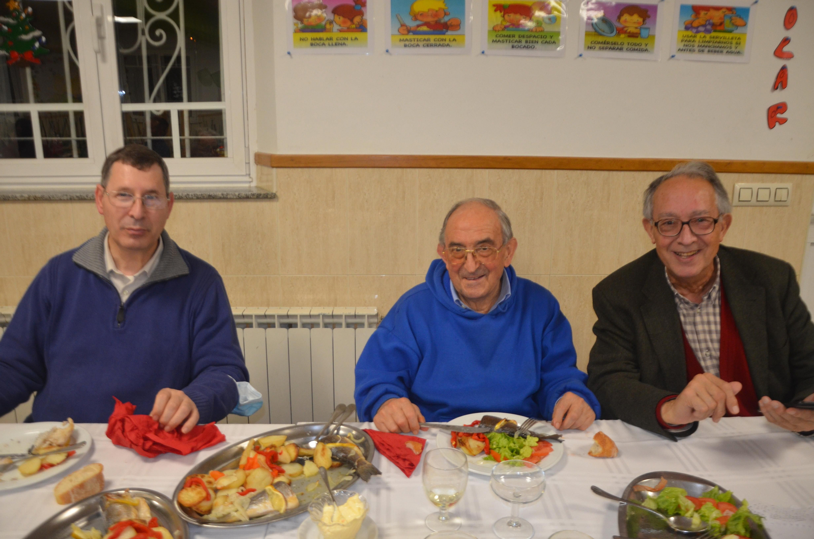 Paco, José Luis e Antonio.