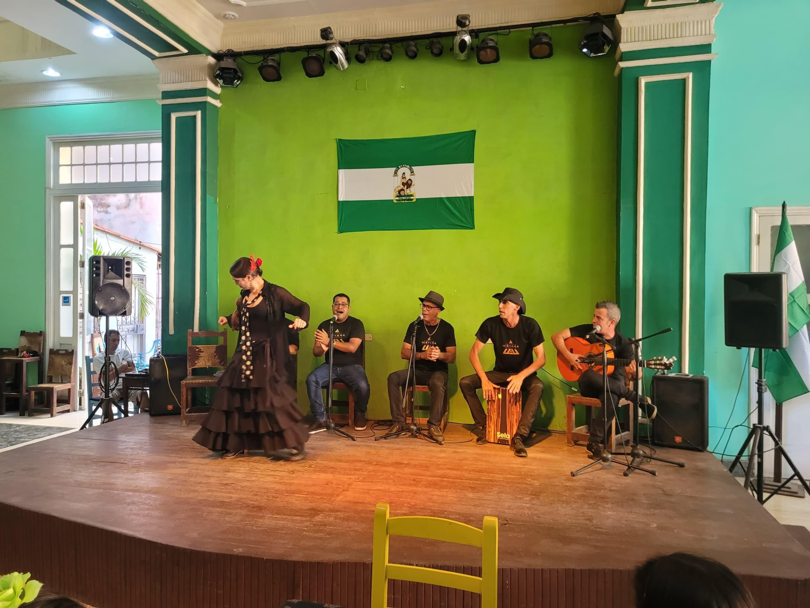 Palmas, cantos y danzas sobre el escenario
