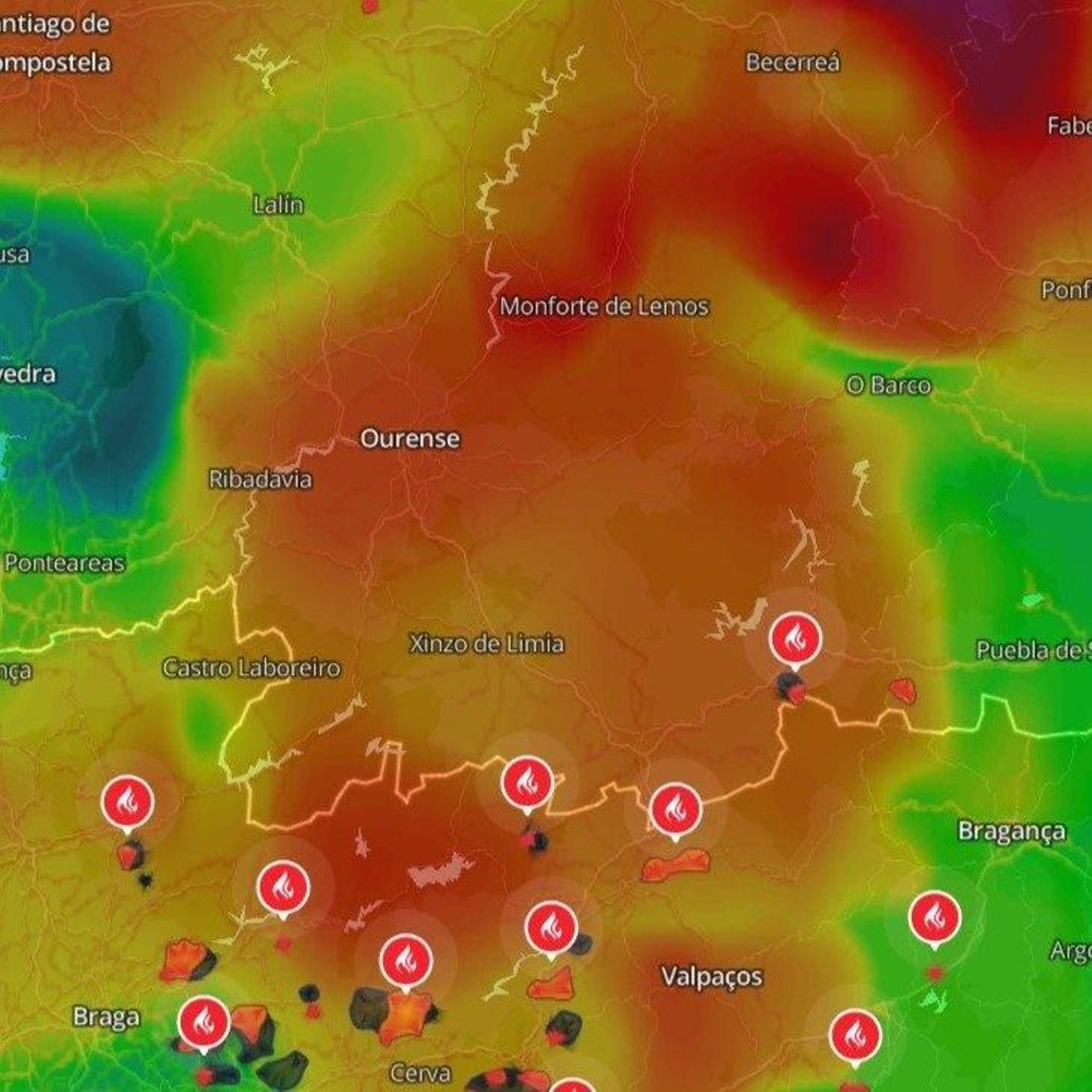 La calidad del aire en Ourense, a las 10:00 horas del viernes.