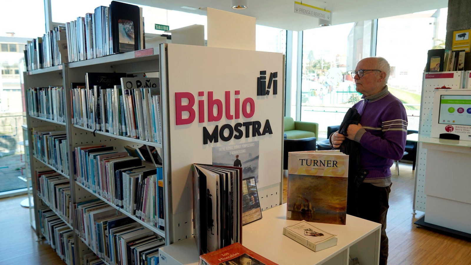 La biblioteca municipal Xosé Neira Vilas, en Martínez Garrido, tiene más de 20.000 socios.