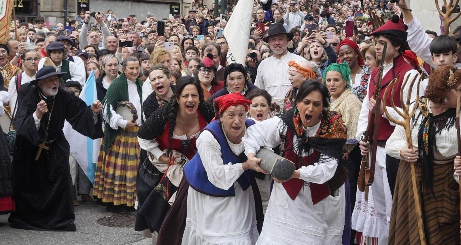 Representación de la Reconquista de Vigo 2024.