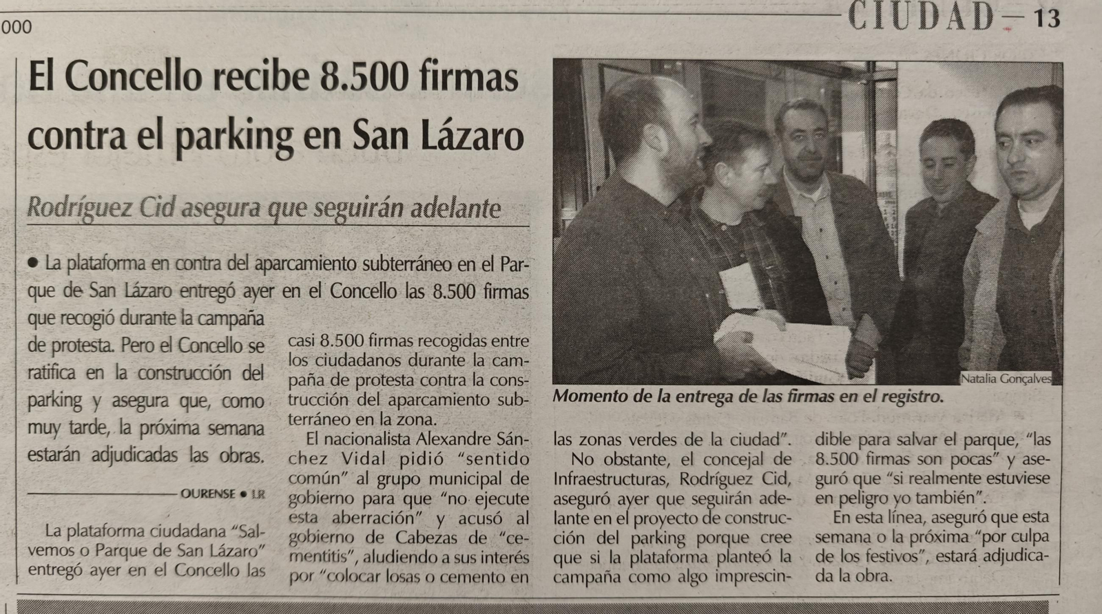 Noticias escaneadas del periódico La Región del 5 de diciembre del 2000