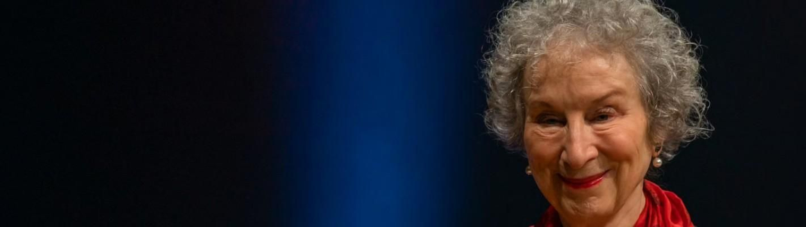 Margaret Atwood en la Feria del Libro de Frankfurt de 2019