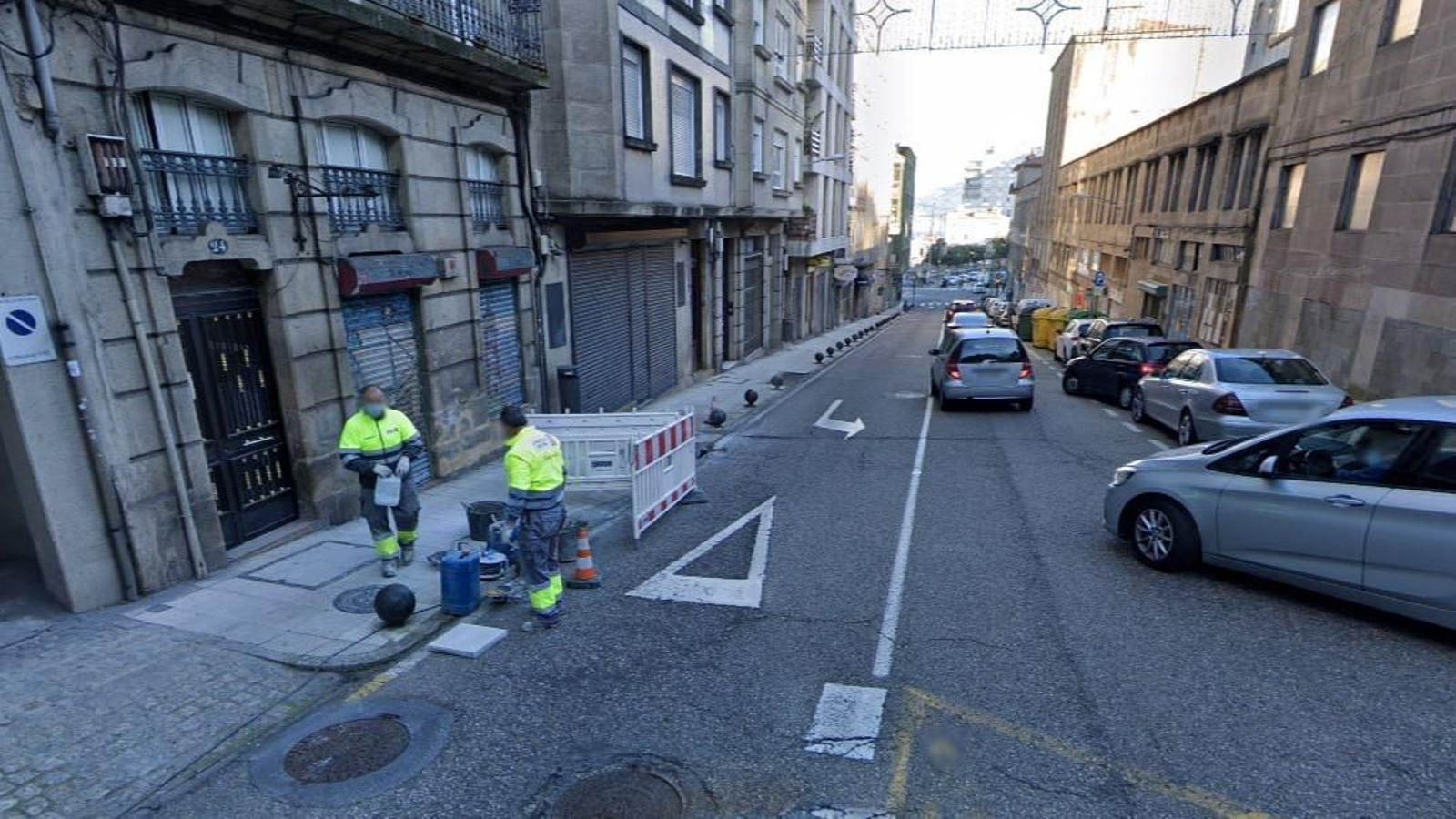 La calle Falperra está cortada desde el lunes.