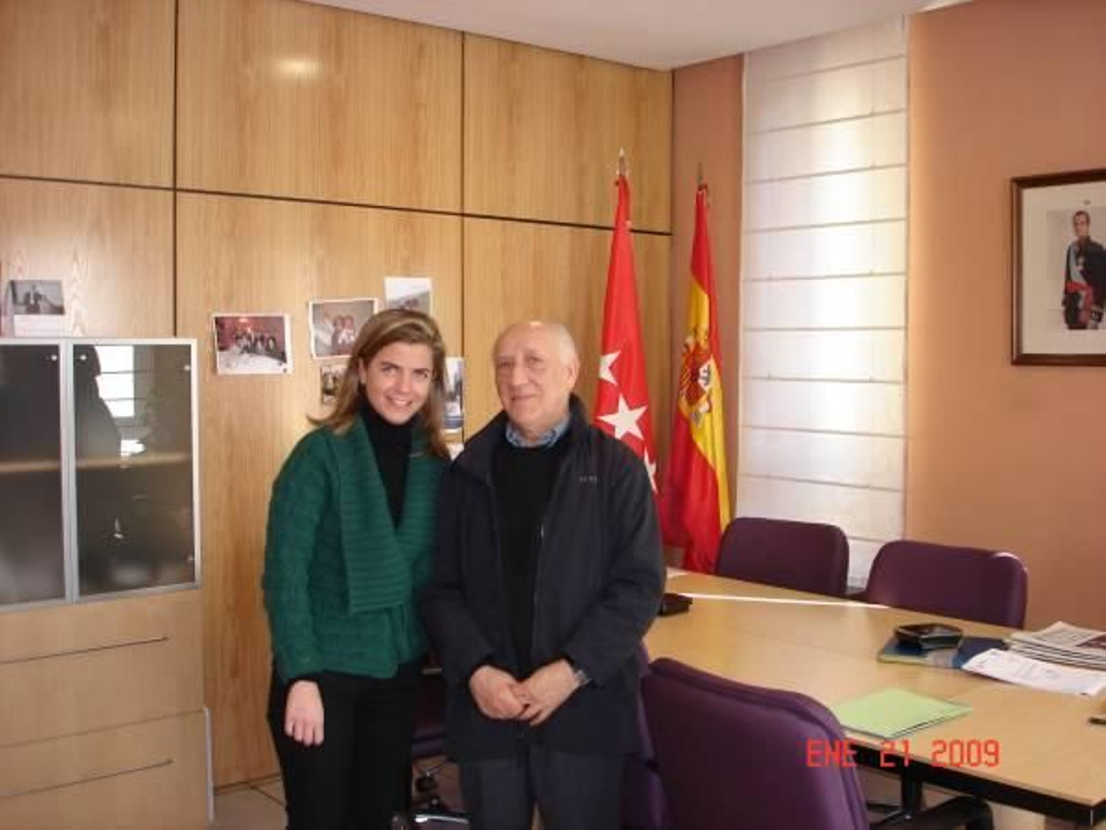 Francisco Expósito con Victoria Cristobal.