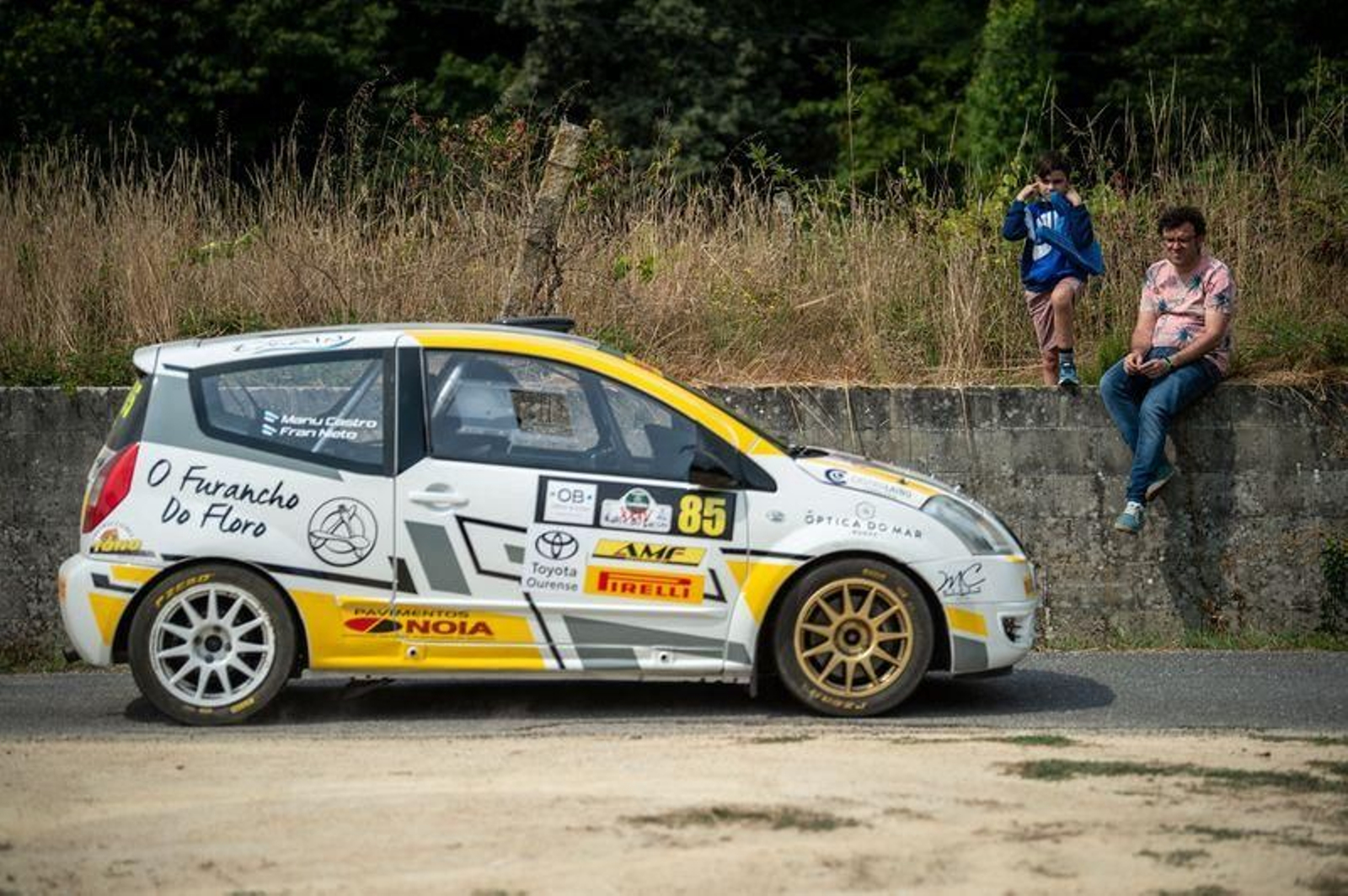 Sesión matinal de la segunda jornada del Rally do Lacón (ÓSCAR PINAL)