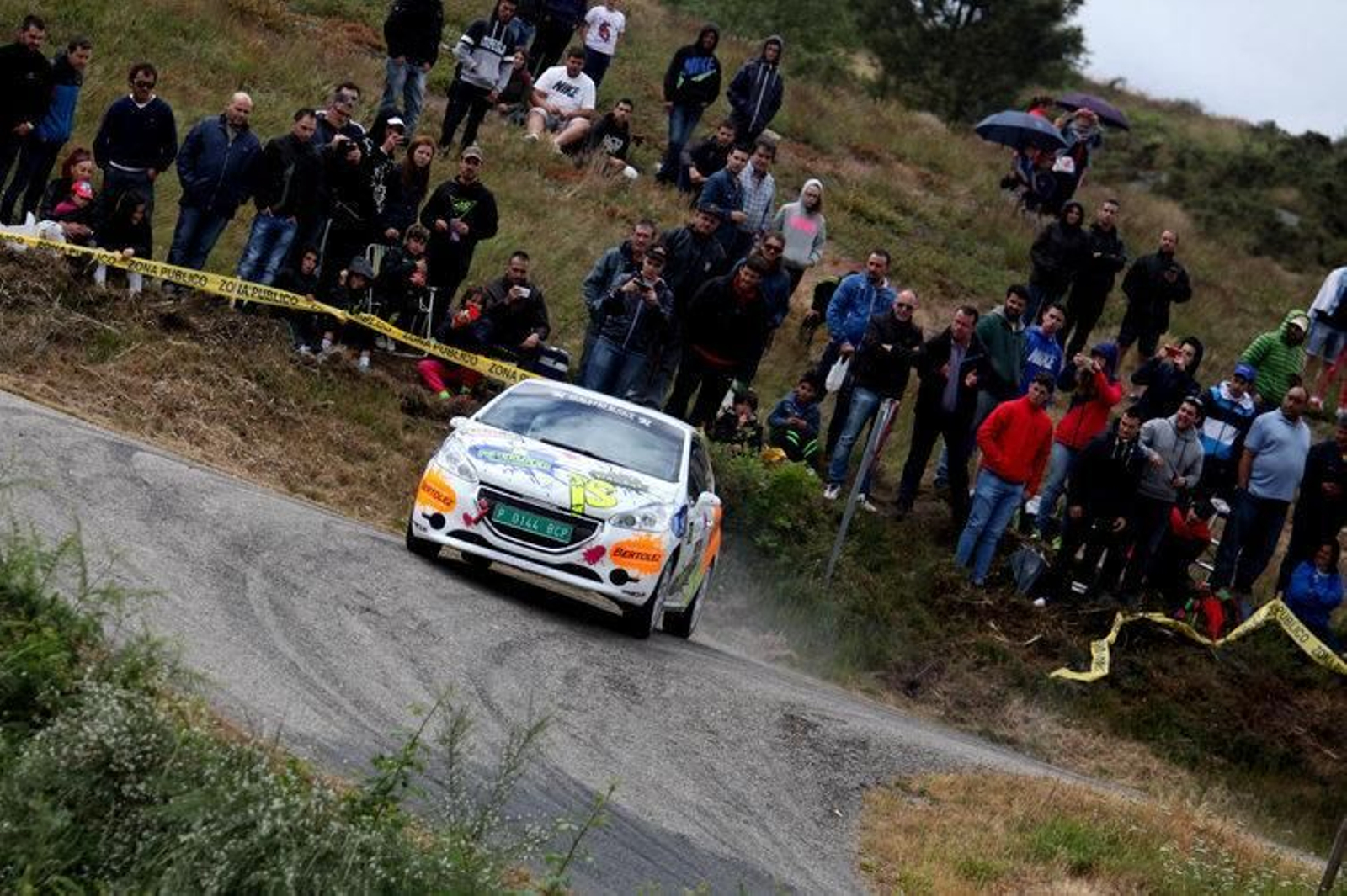 El ourensano Iago Silva, durante la disputa del tramo de San Pedro de Rocas.