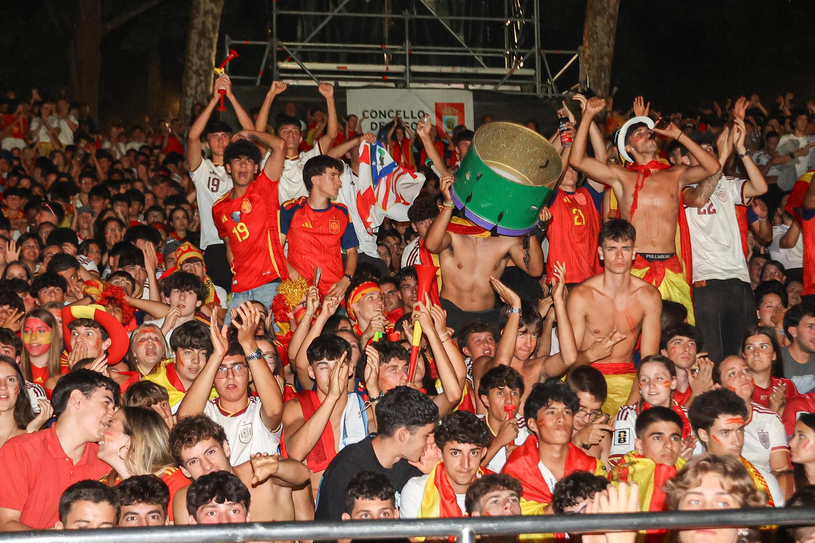 Galería | Vigo celebra la victoria de España en el Mundial 2026