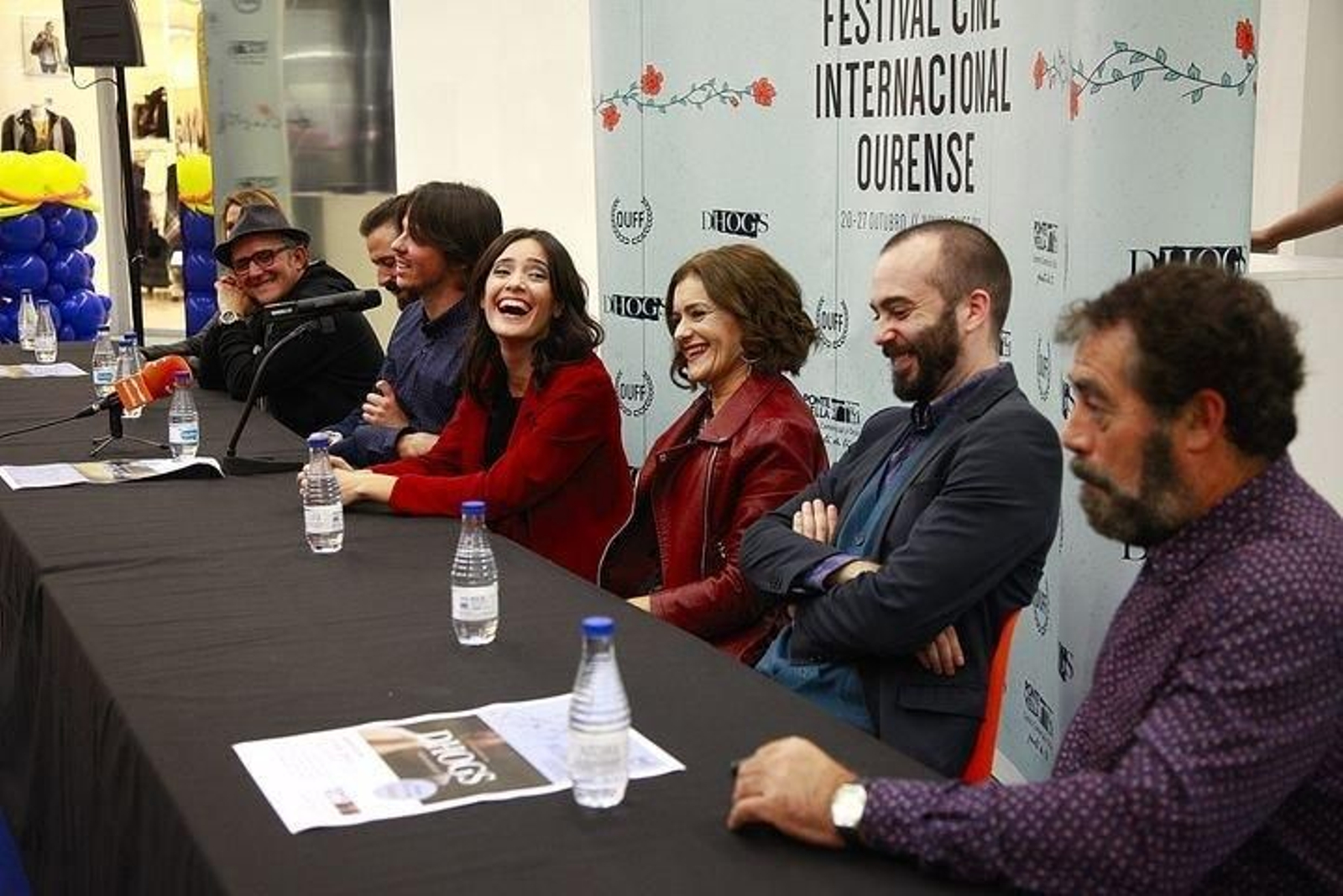 Antonio Durán, Iván Marcos, Andrés Goteira, Melania Cruz, María Costas, Enrique Lojo y Carlos Blanco.