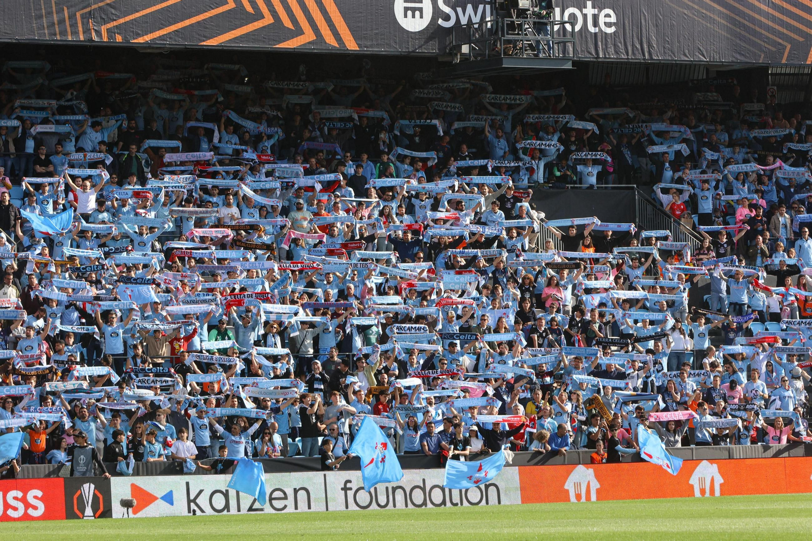 Galería | La goleada del Friburgo puso fin al sueño europeo del Celta