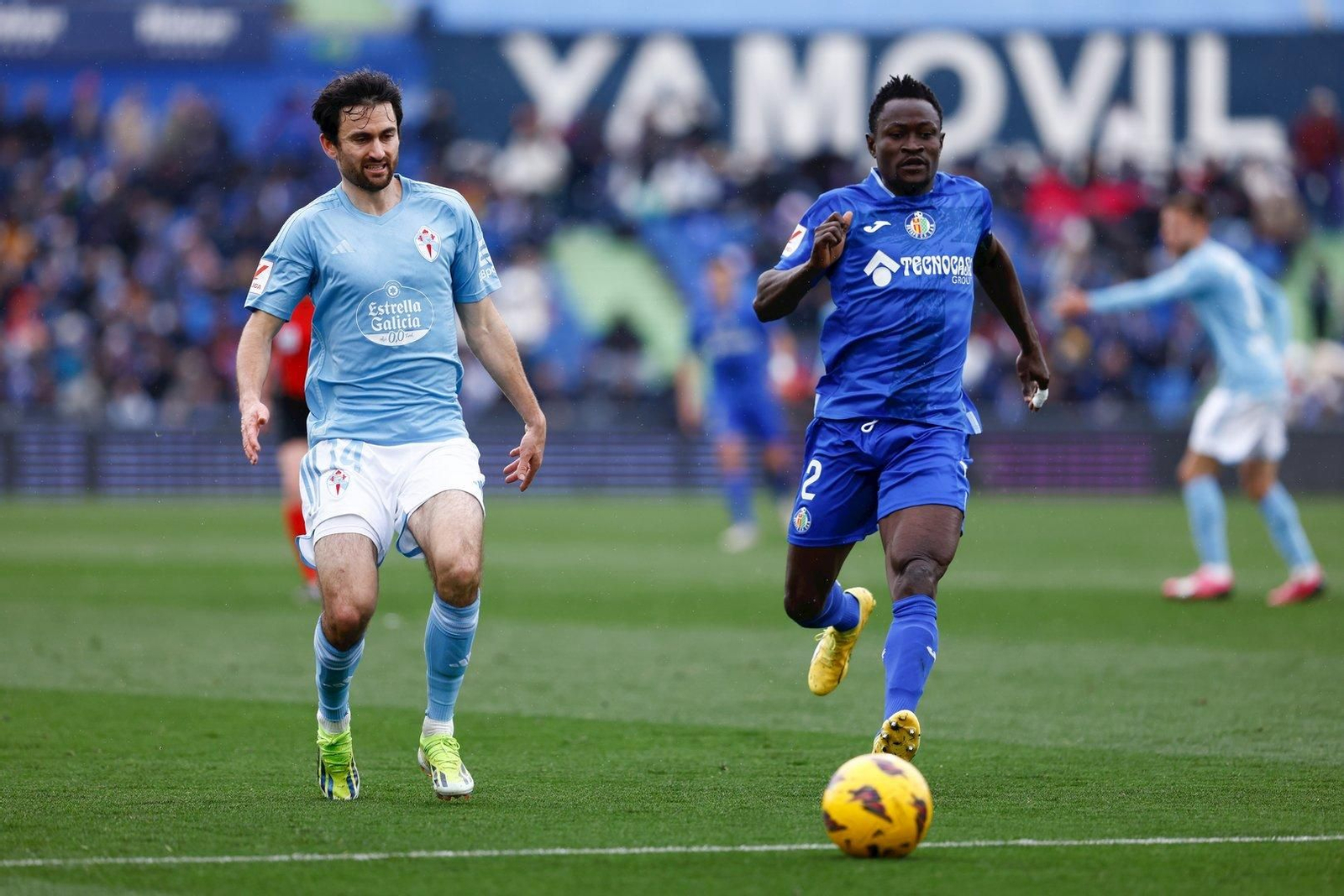 Partido entre el Getafe y el Celta.