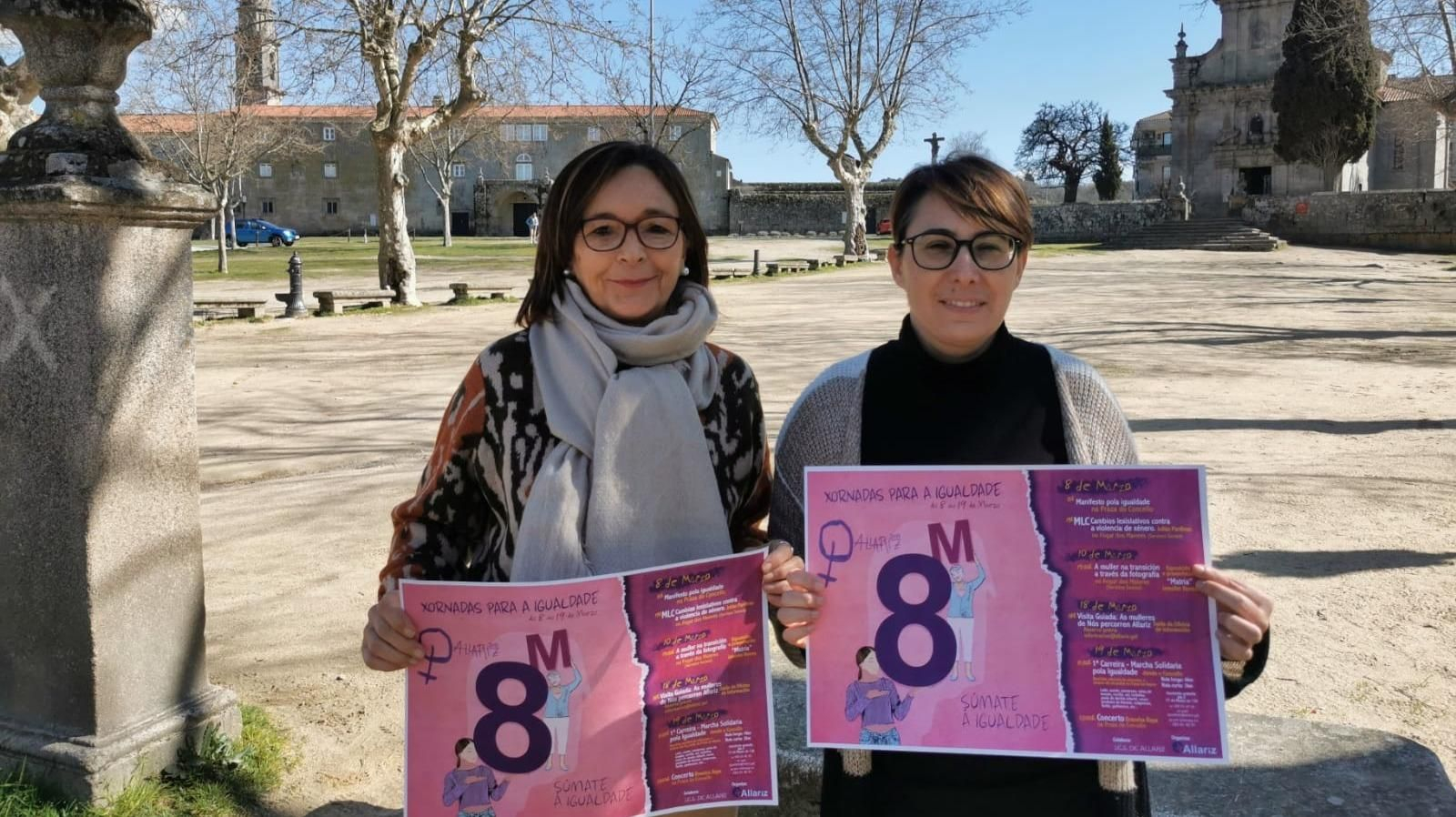 Maribel Poisa y Cristina Outeiriño.