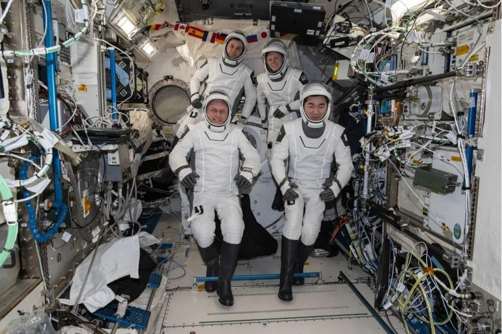 Astronautas de la misión SpaceX Crew-11.