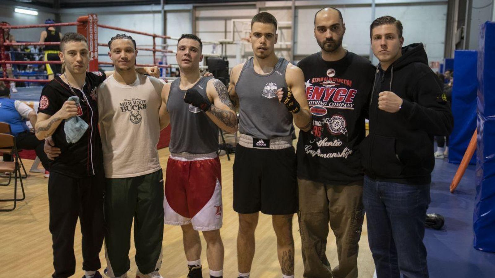 Miembros del club ourensano Olimpo's, durante la celebración del evento.