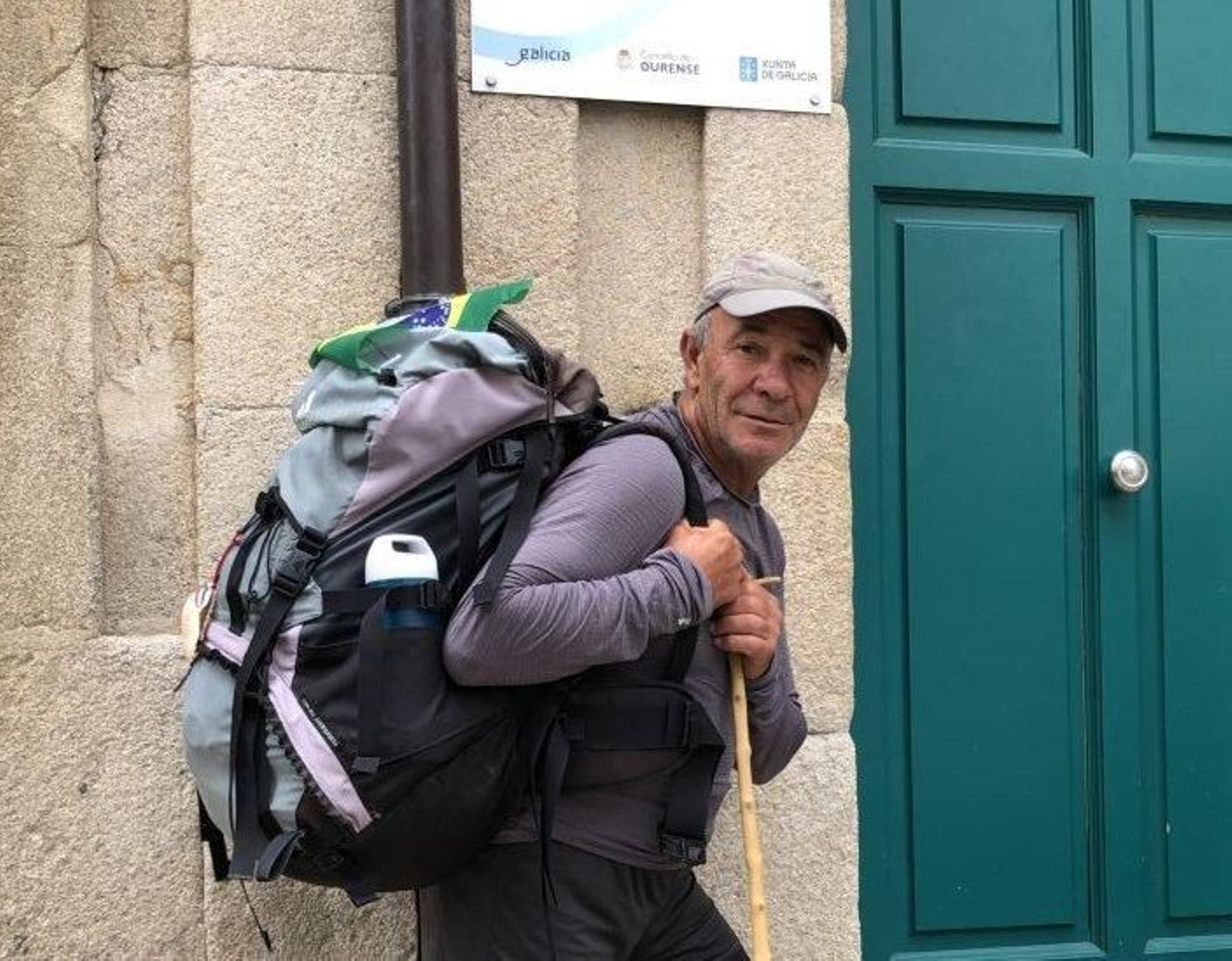 Rubio, a su paso por Ourense.