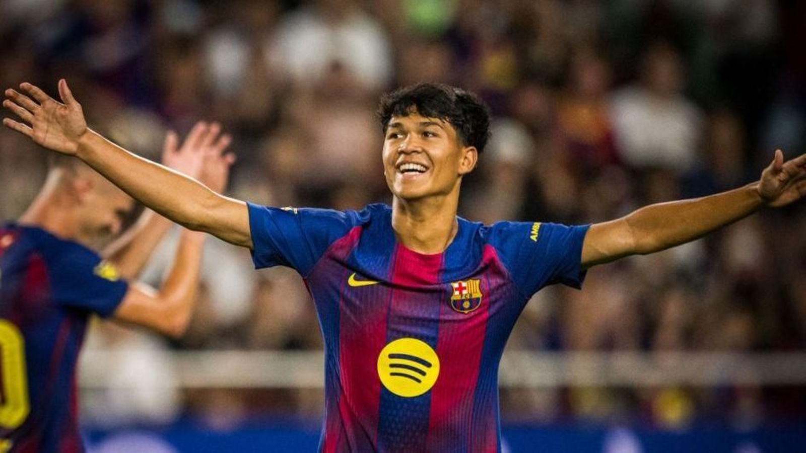 El nigranés Pedro Fernández ‘Dro’ celebra el tanto anotado ante el Visel Kobe en tierras japoneses.