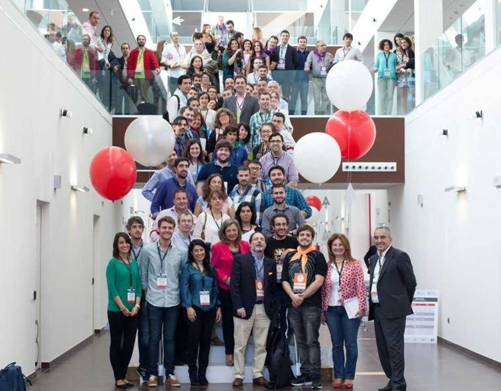 Los participantes en la iniciativa celebrada en el centro de negocios.