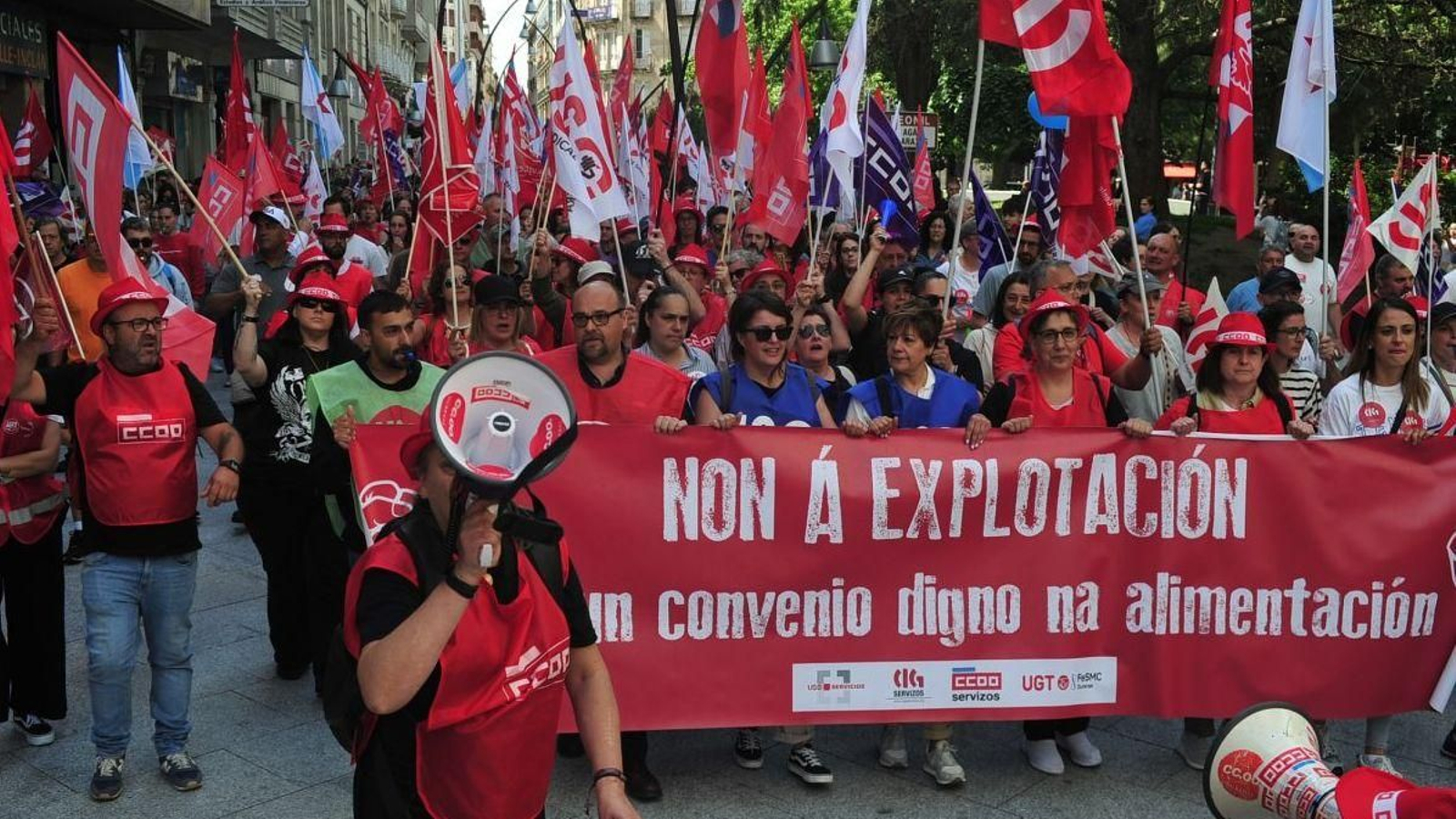 Manifestación del sector de la alimentación.