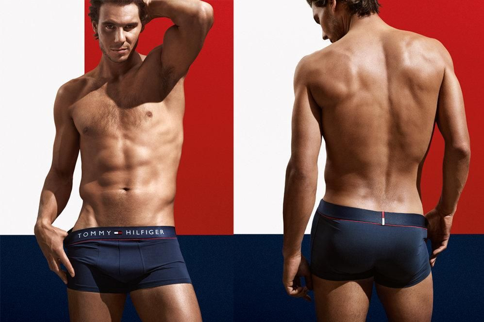 Rafa Nadal casi al desnudo con Tommy Hilfiger