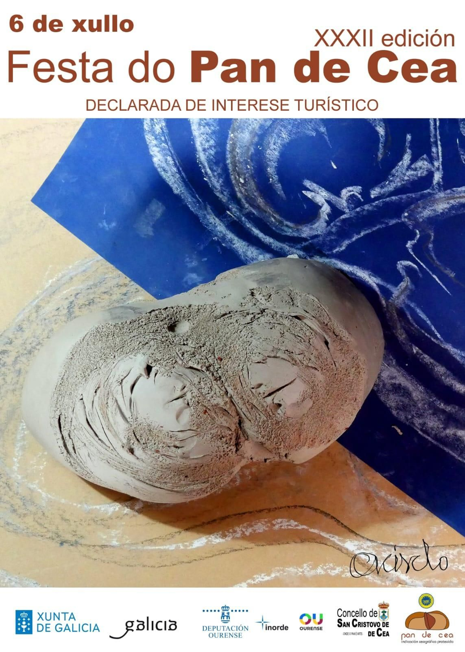 Cartel de la XXXII Festa do Pan de Cea.