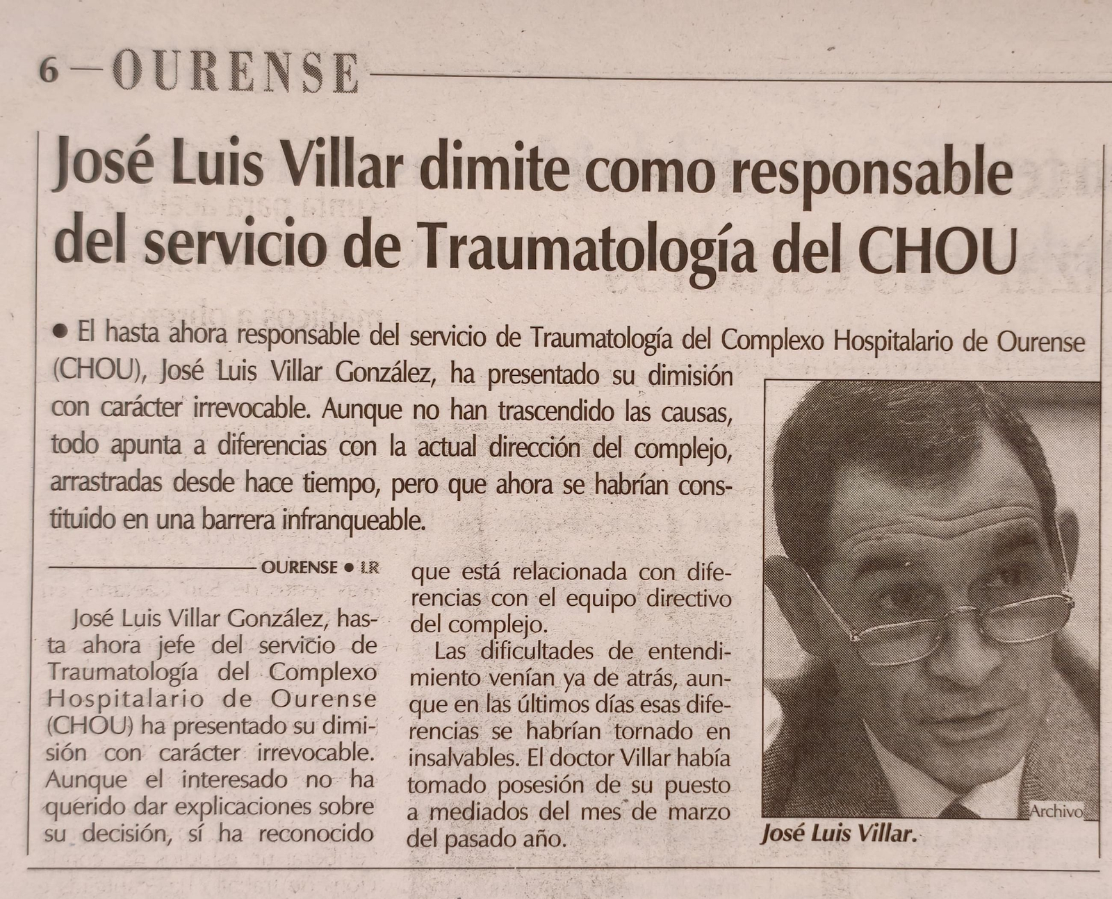 6 de agosto de 2001.