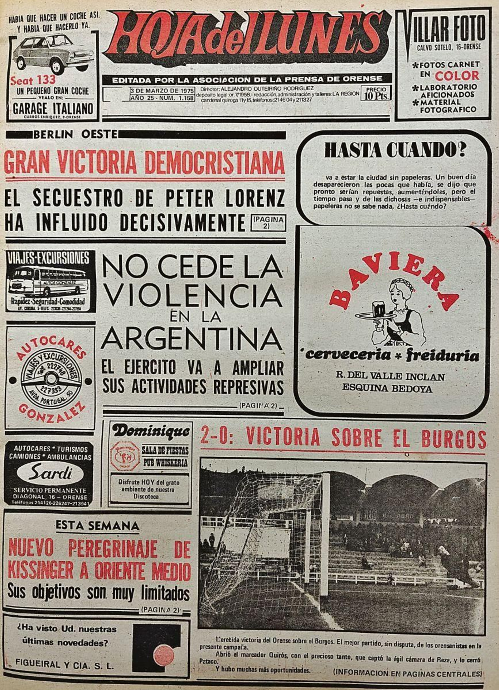 3 de marzo de 1975.